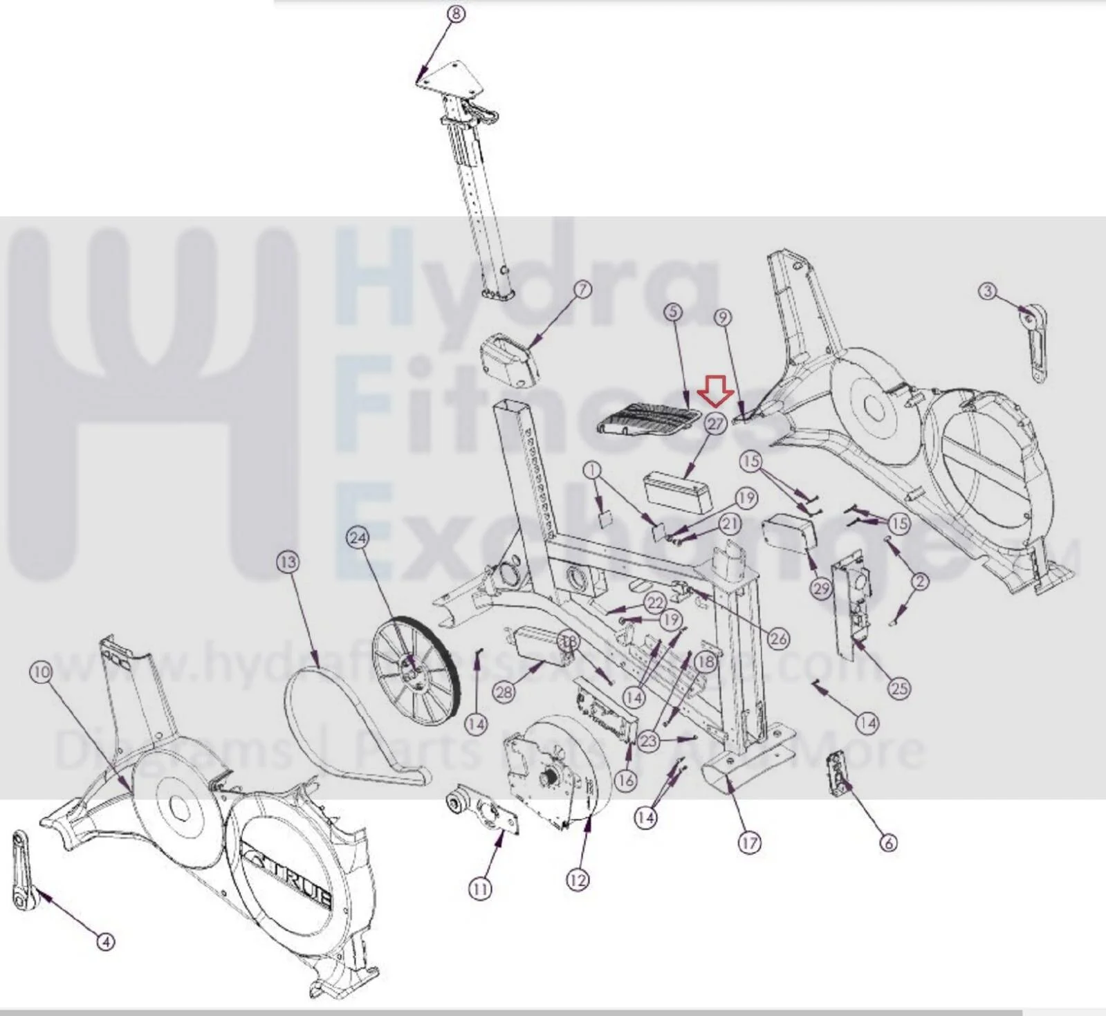 Used True Fitness CS900 XC400 UC400 TL1000 Stationary Bike Lead Acid Battery 90588800 - Image 2