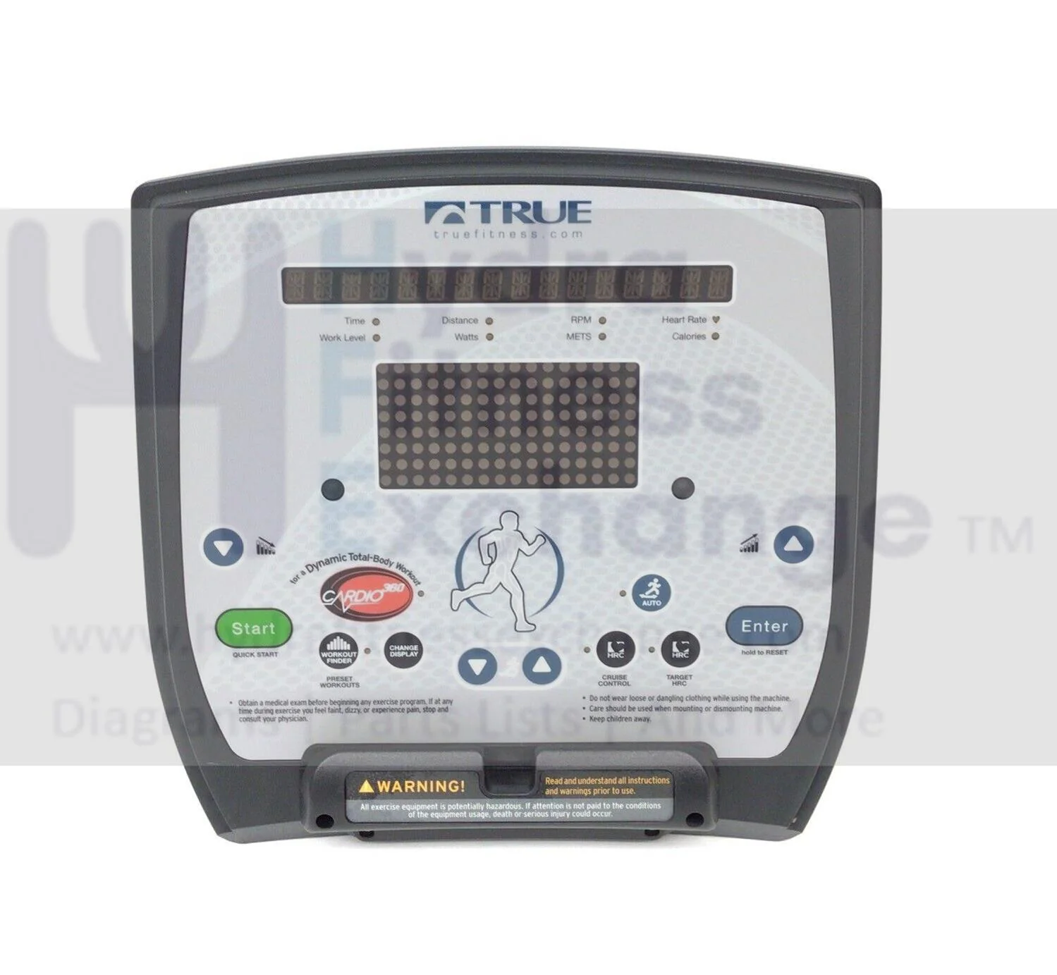 True Fitness ES900 ES700 Elliptical Display Console Assembly 7CMTCH9BK-19
