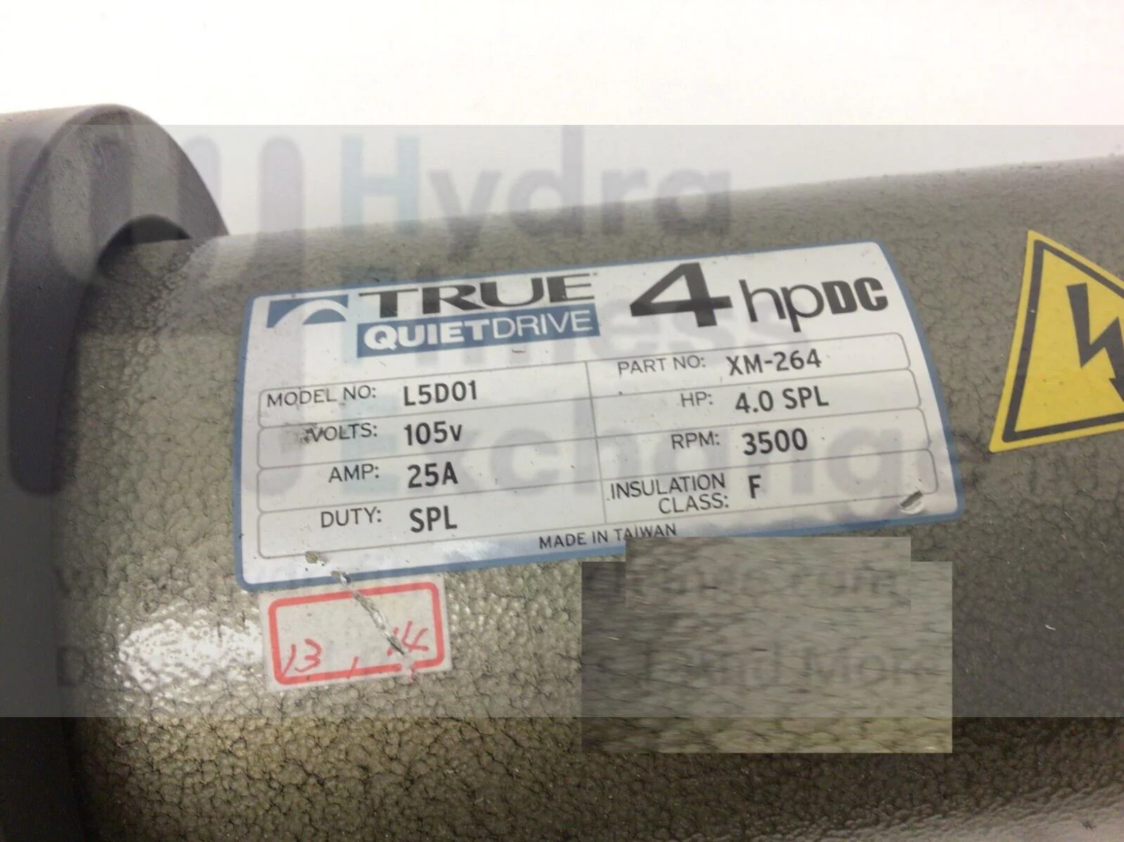 True Fitness ES900 TE900 ES 7.0 Treadmill Dc Drive Motor MFR xm-264 9EST0001 - Image 2