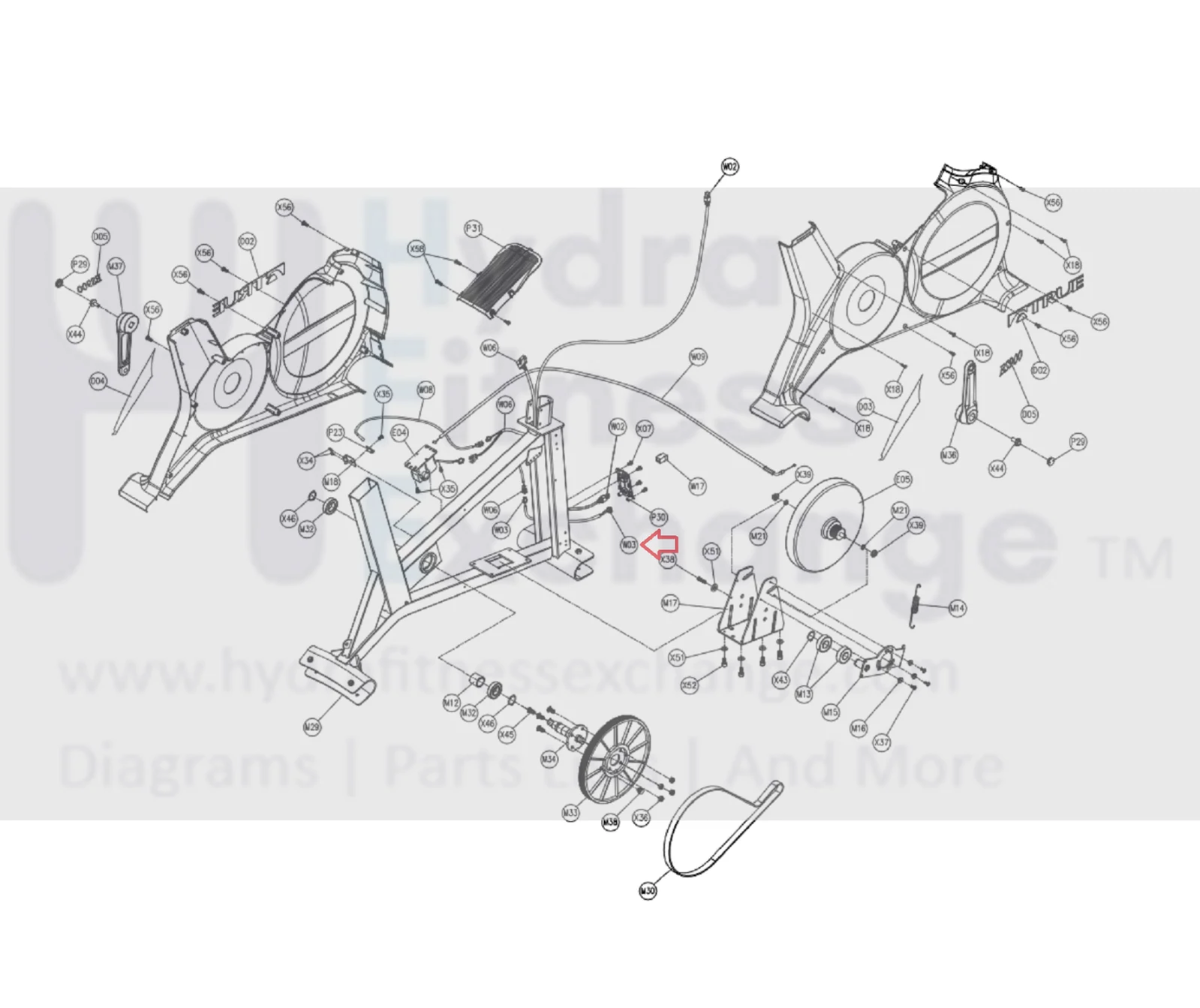 True Fitness ES900 Treadmill Input Jack Power Inlet Wire Harness 9UES0001 - Image 3