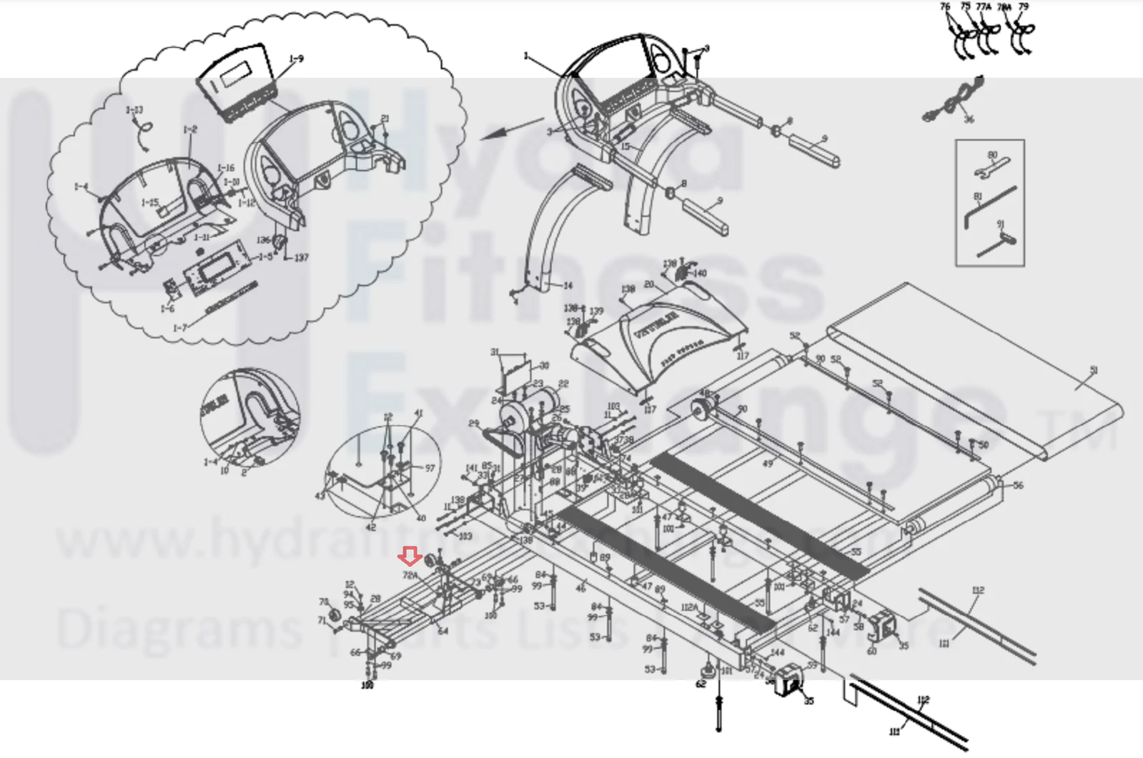 True Fitness PS900 TPS900-4 Treadmill Incline Pivot Screw With Pin 9PS0065 - Image 2
