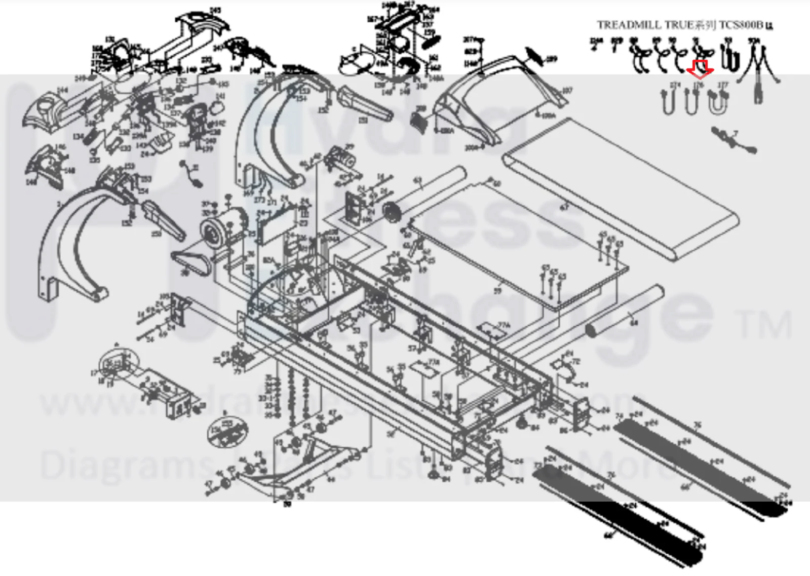 True Fitness Treadmill Console Wire Harness MFR-XL-1048 9CT0028 & 7CT0028 - Image 3