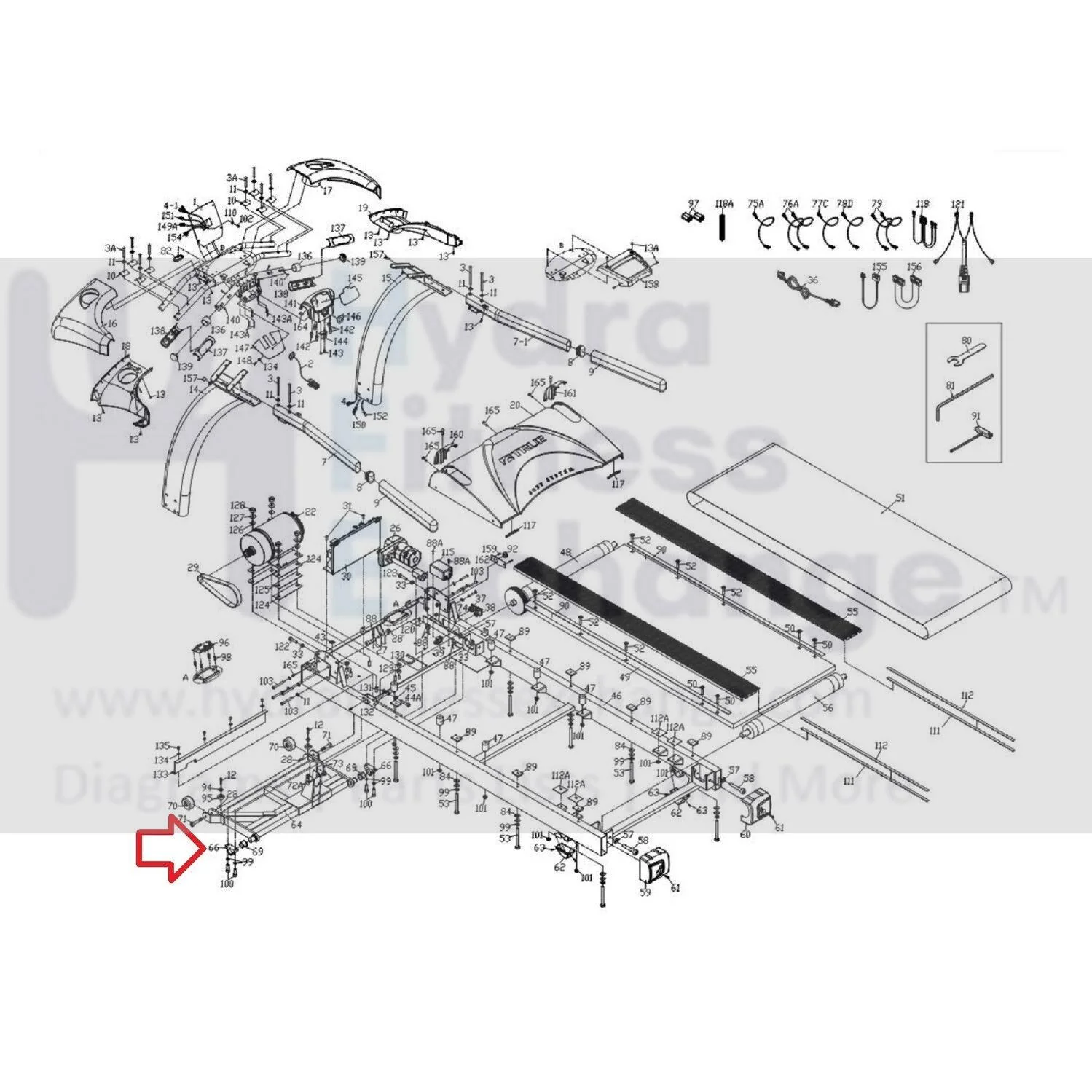 True Fitness Treadmill Incline Rack Pivot Block without Insert 9PS0066 - Image 2