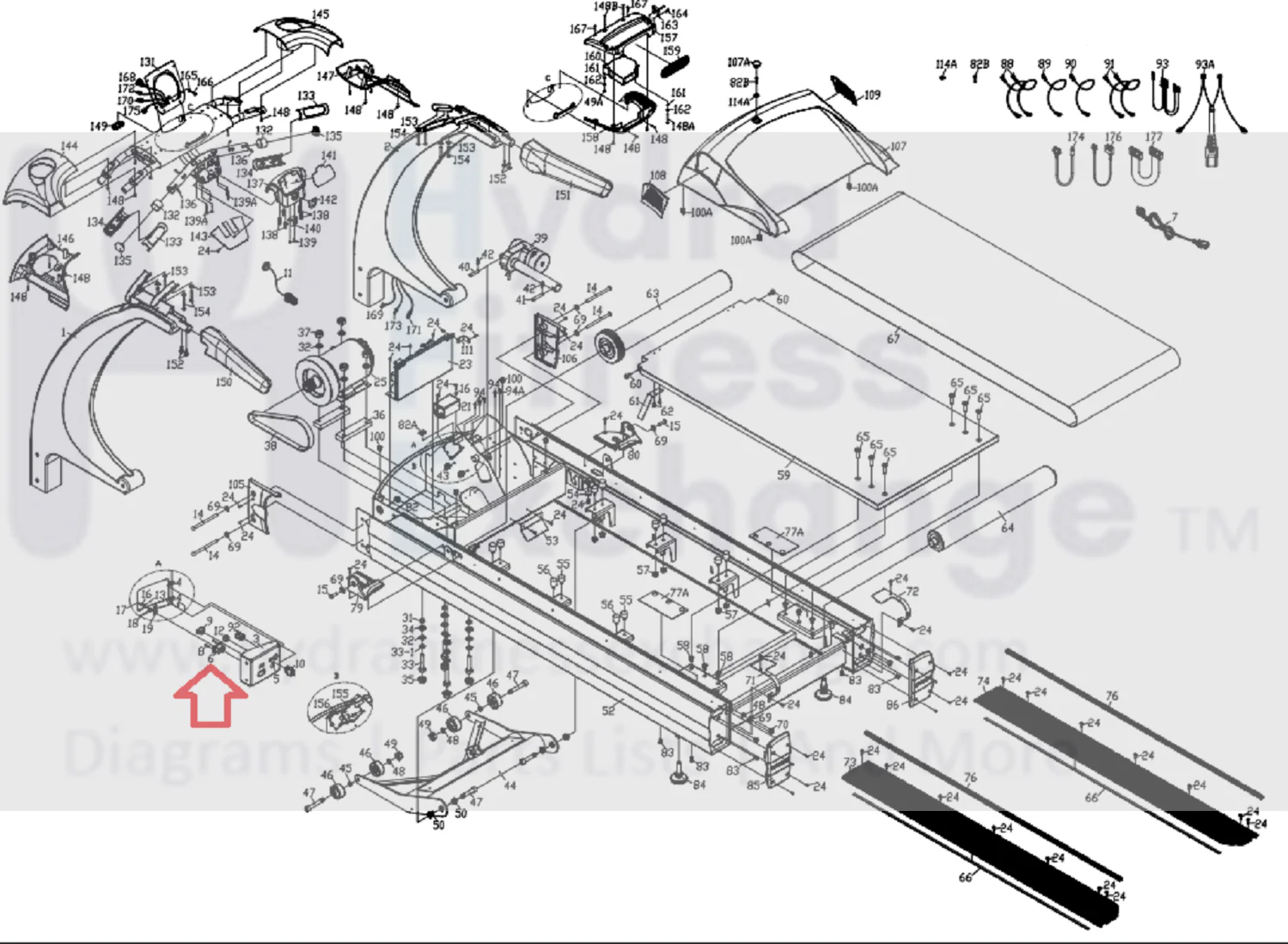 Used True Fitness Treadmill Power Entry Socket Input 20A Module 90319600 - Image 2
