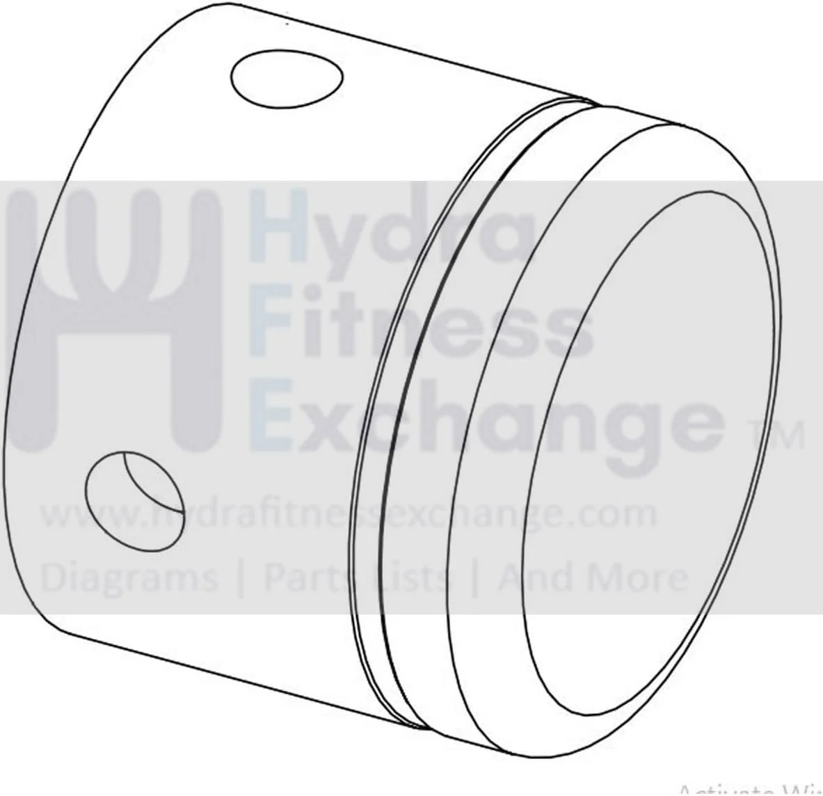 Tube End Cap 25.4mm 1000308469 Matrix Commercial Strength System