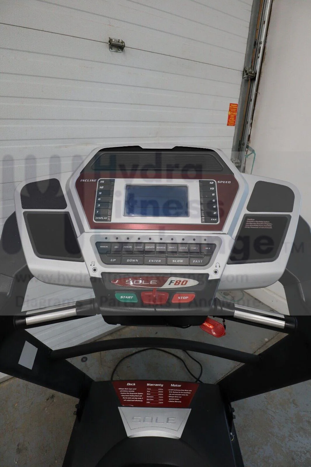 Used Sole Sole F80, 2011 580810 Folding Treadmill For Home Gym - Image 3