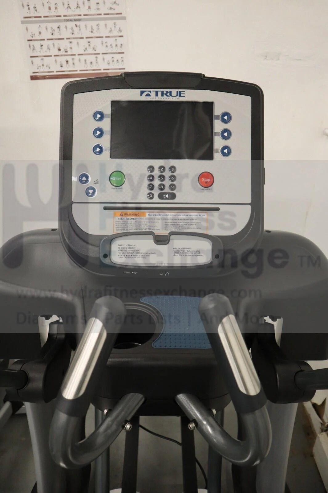 Used True Fitness SPECTRUM TS1000 Commercial Adjustable Stride Elliptical - Image 2