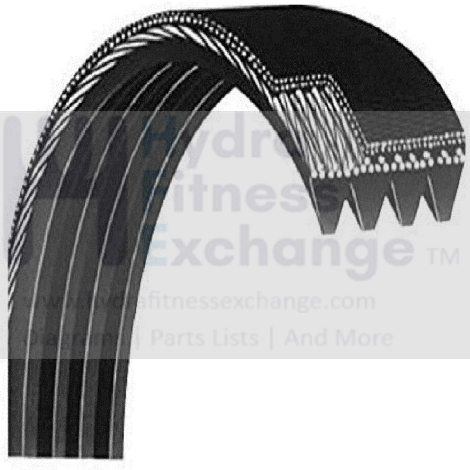 Vanswe RB661 Recumbent Bike Pulley Drive Belt 23" 3 Ribs