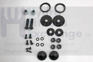 Vision Fitness Elliptical Black Hardware Kit 014516-A