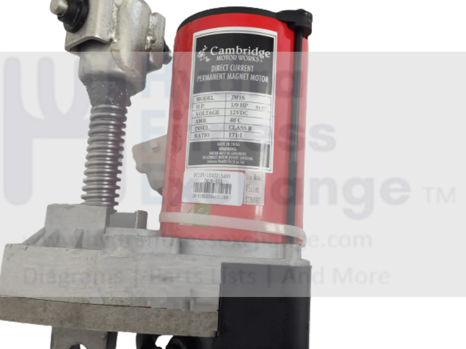 Used Vision Fitness Elliptical Incline Lift Elevation Motor Actuator 1000215493 - Image 2