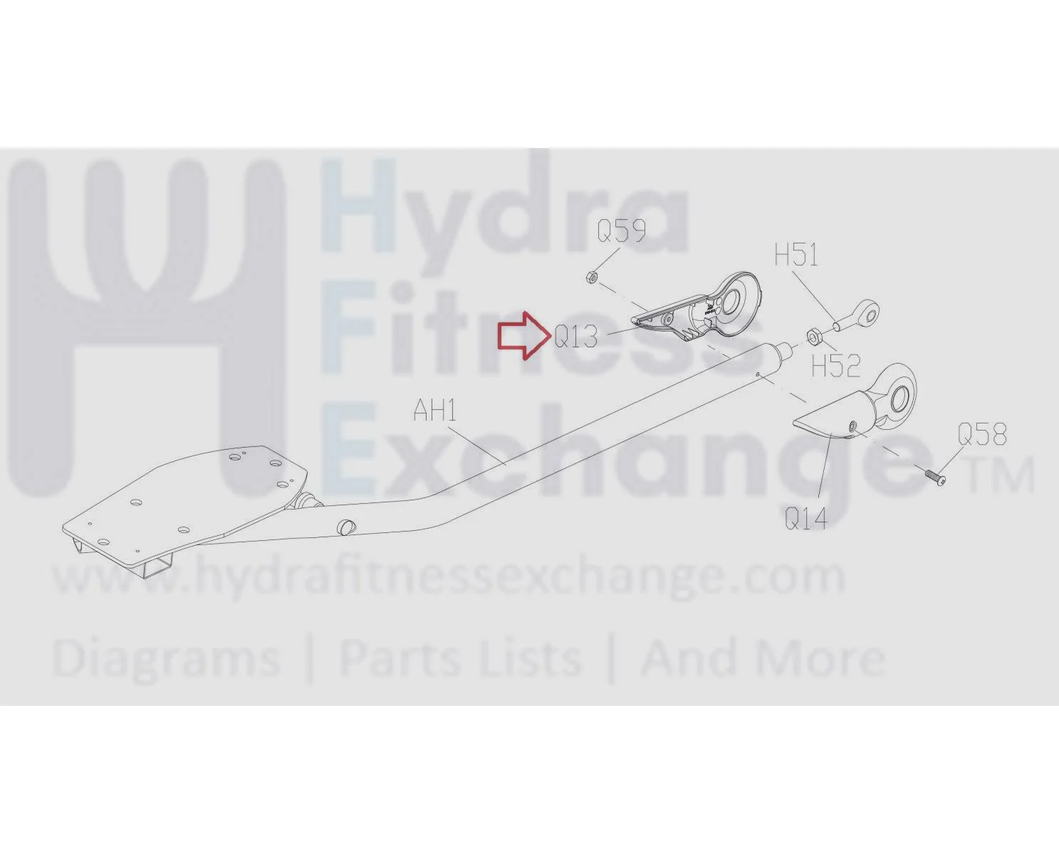 Vision Fitness Elliptical Left Link Arm End Cap 0000081253 - Image 2