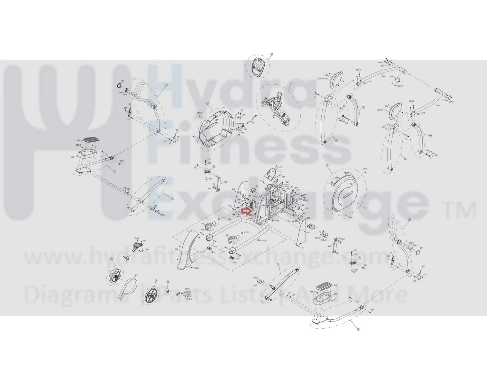 Vision Fitness Elliptical Lower Motor Control Board Controller 069666 - Image 2