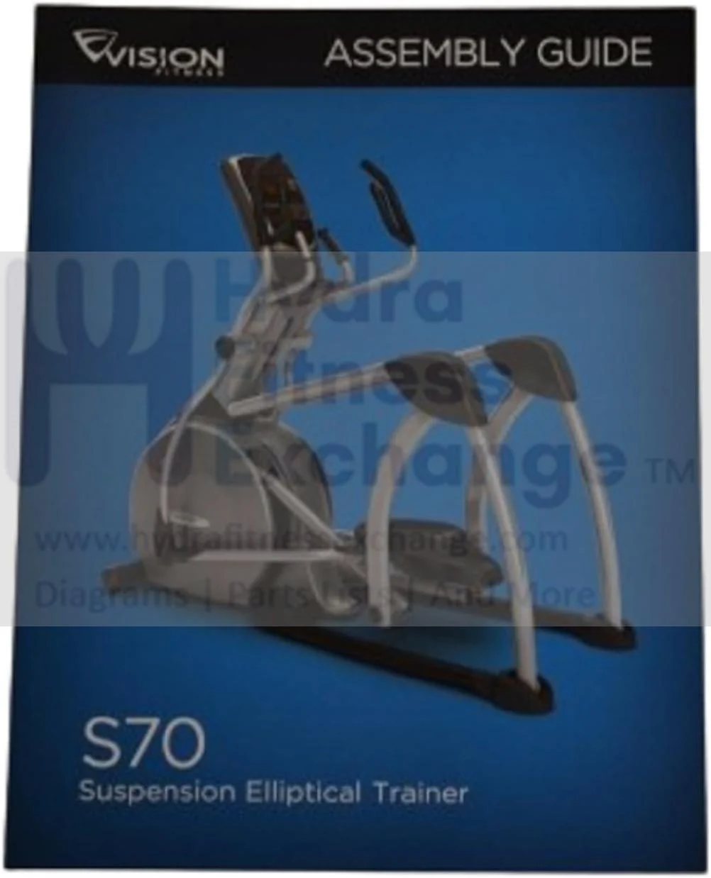 Vision Fitness Elliptical Owner's User's Manual 1000230200