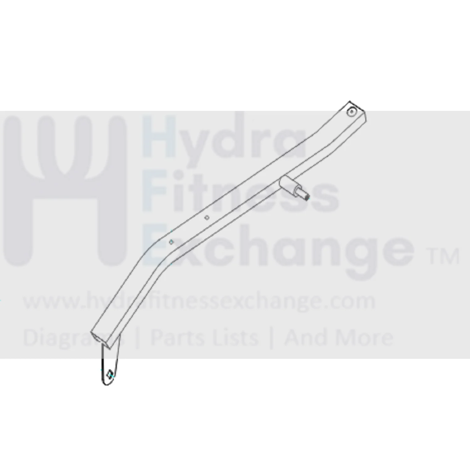 Vision Fitness Elliptical Right Foot Pedal Arm Assembly 1000091125 - Image 2