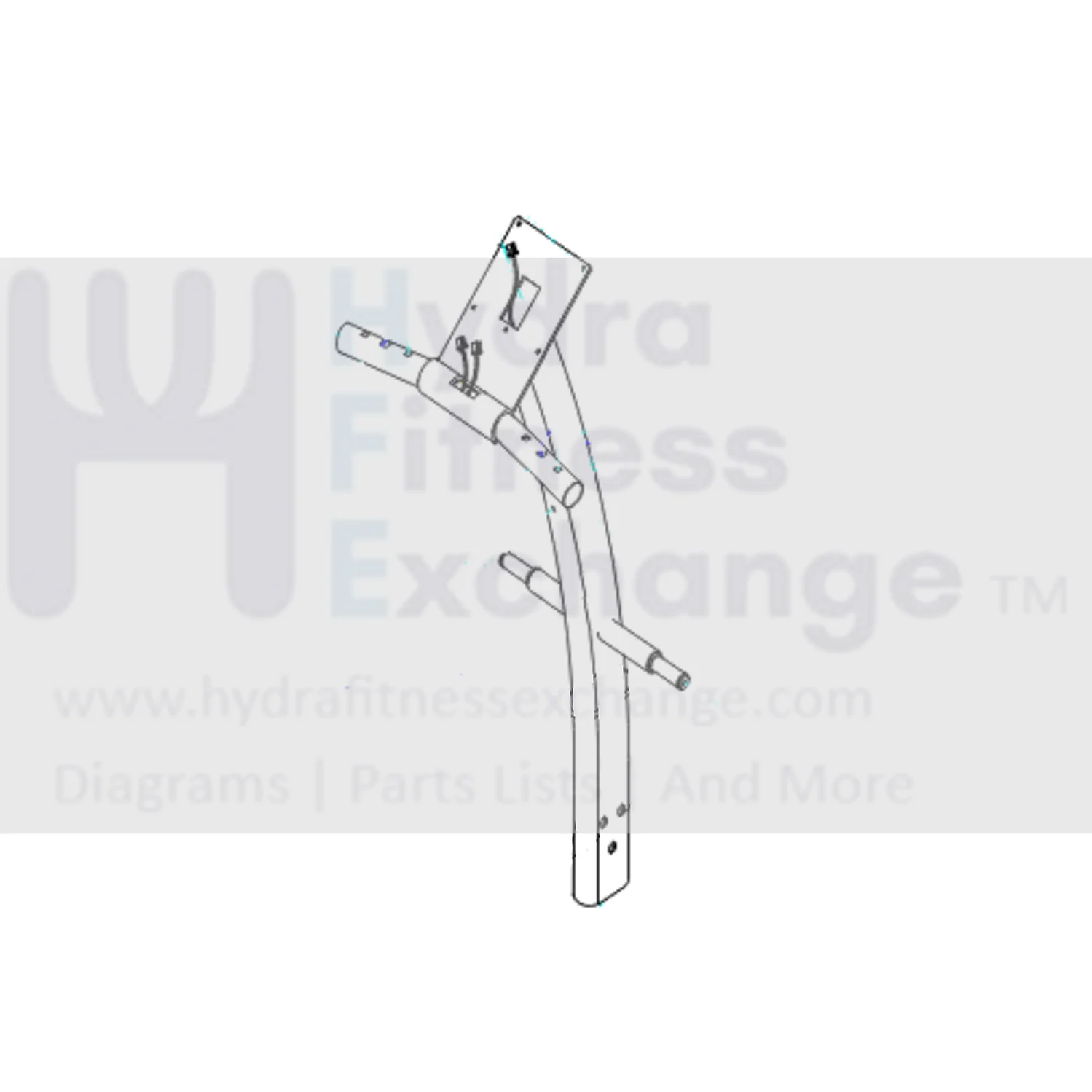 Vision Fitness EP22 RB132 RB131 RB130 EP108 EP145 Elliptical Console Mast Assembly 1000091128