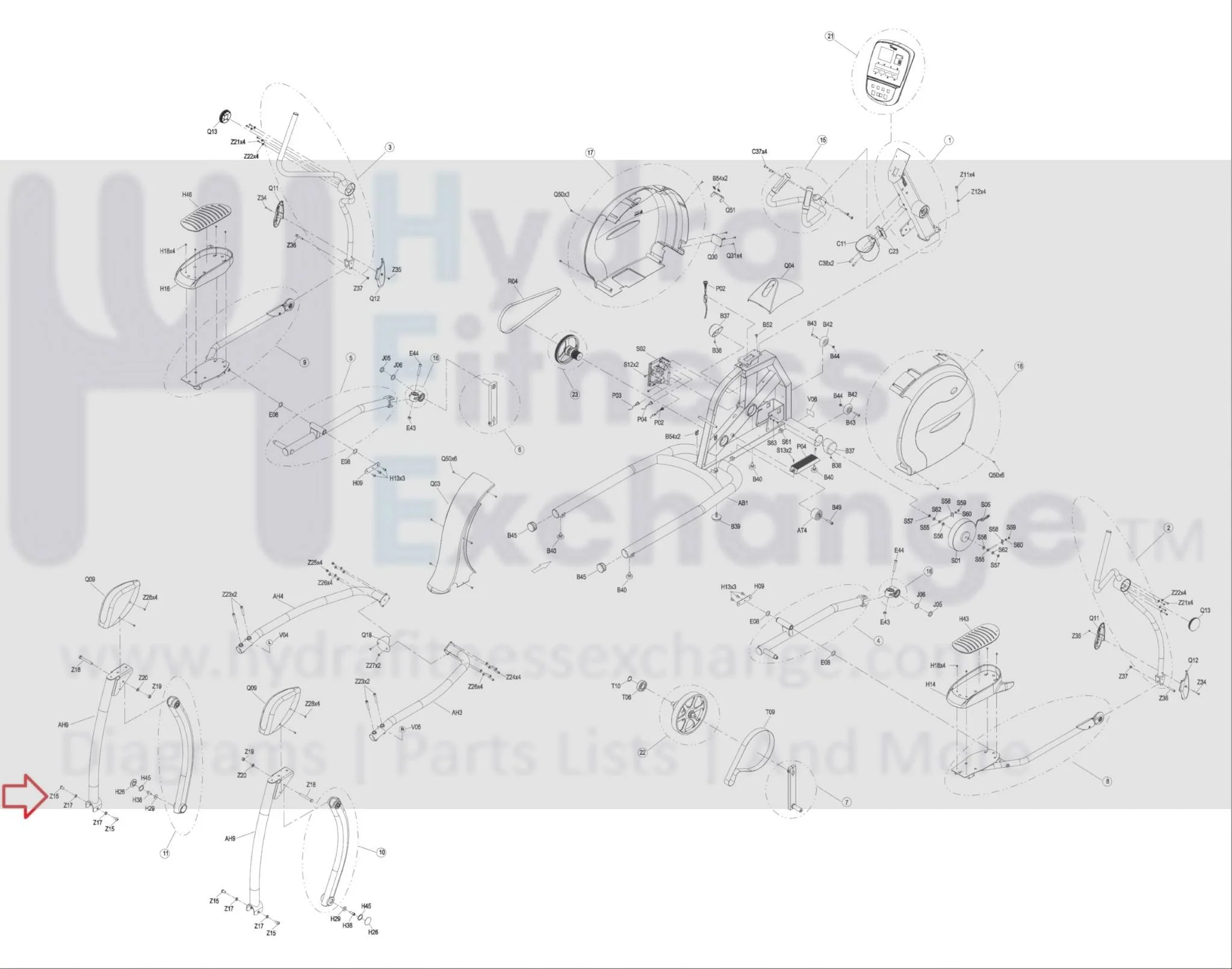 Vision Fitness EP615 EP609 EP633C EP725 PEP633D Elliptical Button Head Hex Socket Screw M12 - 1.75P x 20L 1000216002 - Image 3