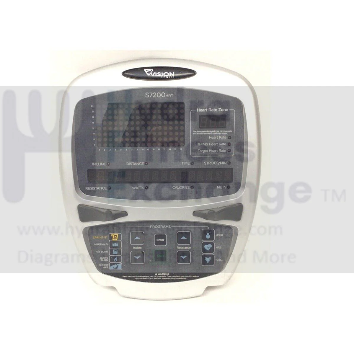 Vision Fitness EP616 Elliptical Display Console Set 1000232915