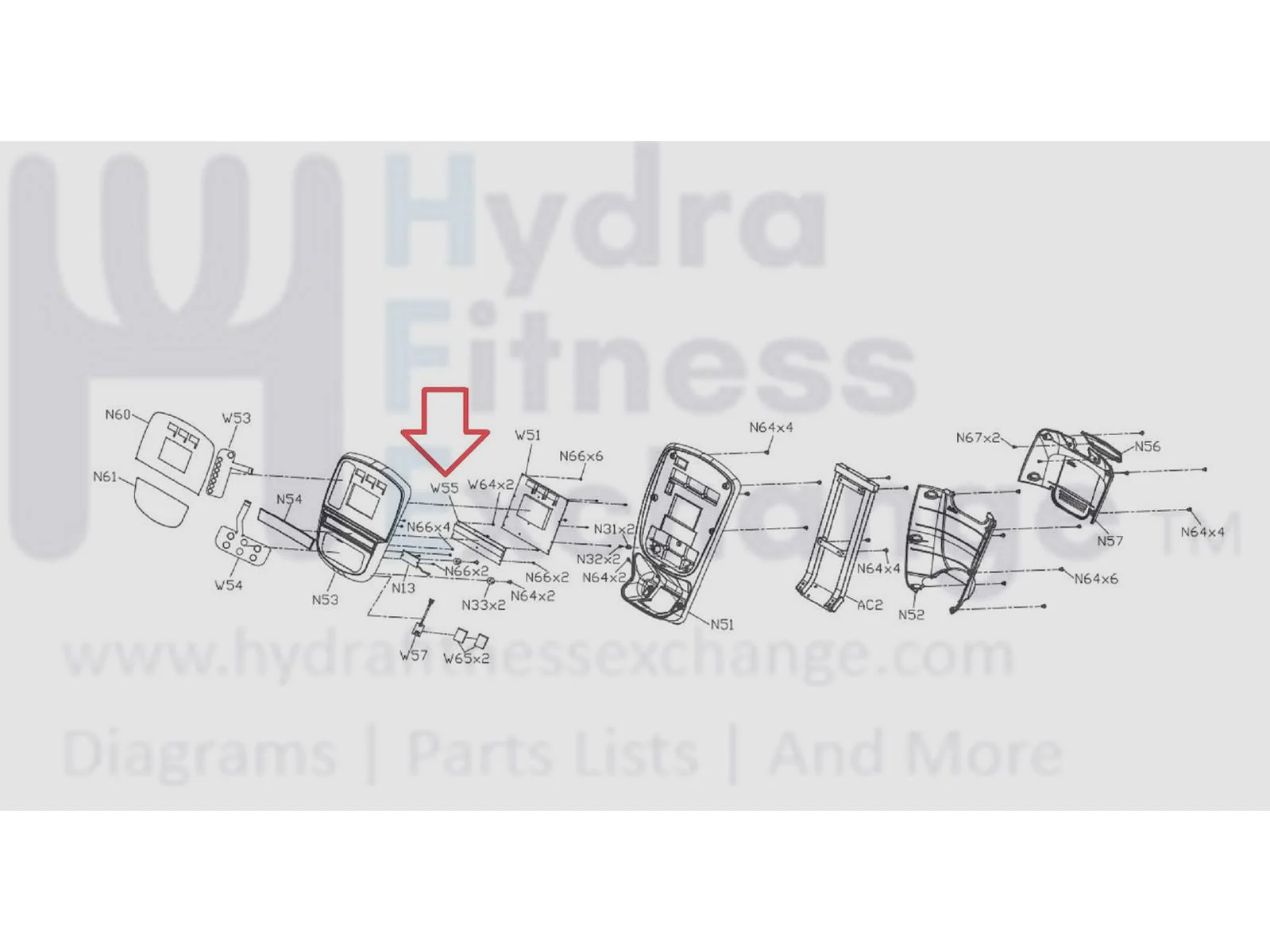 Vision Fitness EP632 EP632B EP632C Elliptical Display Console Board 1000441239 - Image 3