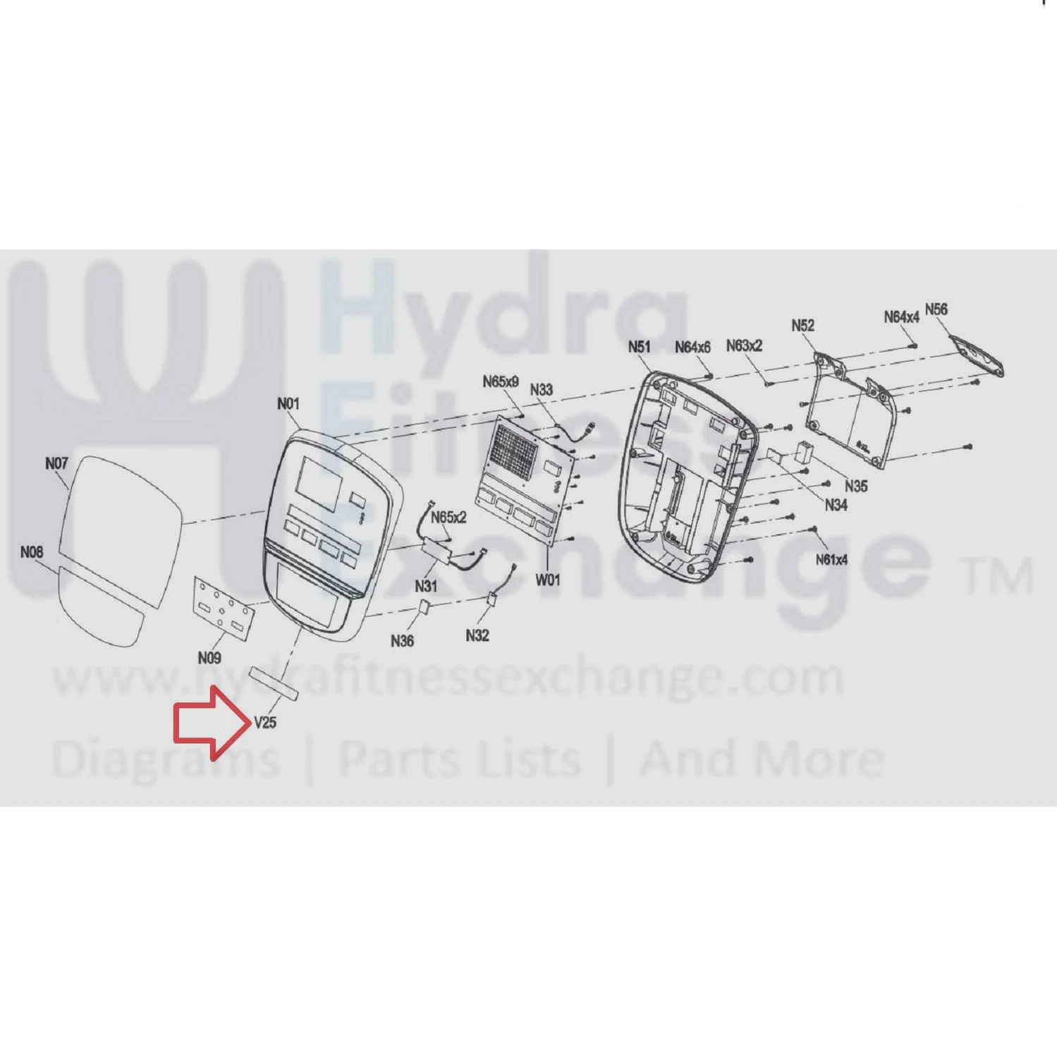 Vision Fitness EP633 EP633C PEP633D Elliptical Console English & French PVC Warning Label 1000441358 - Image 3