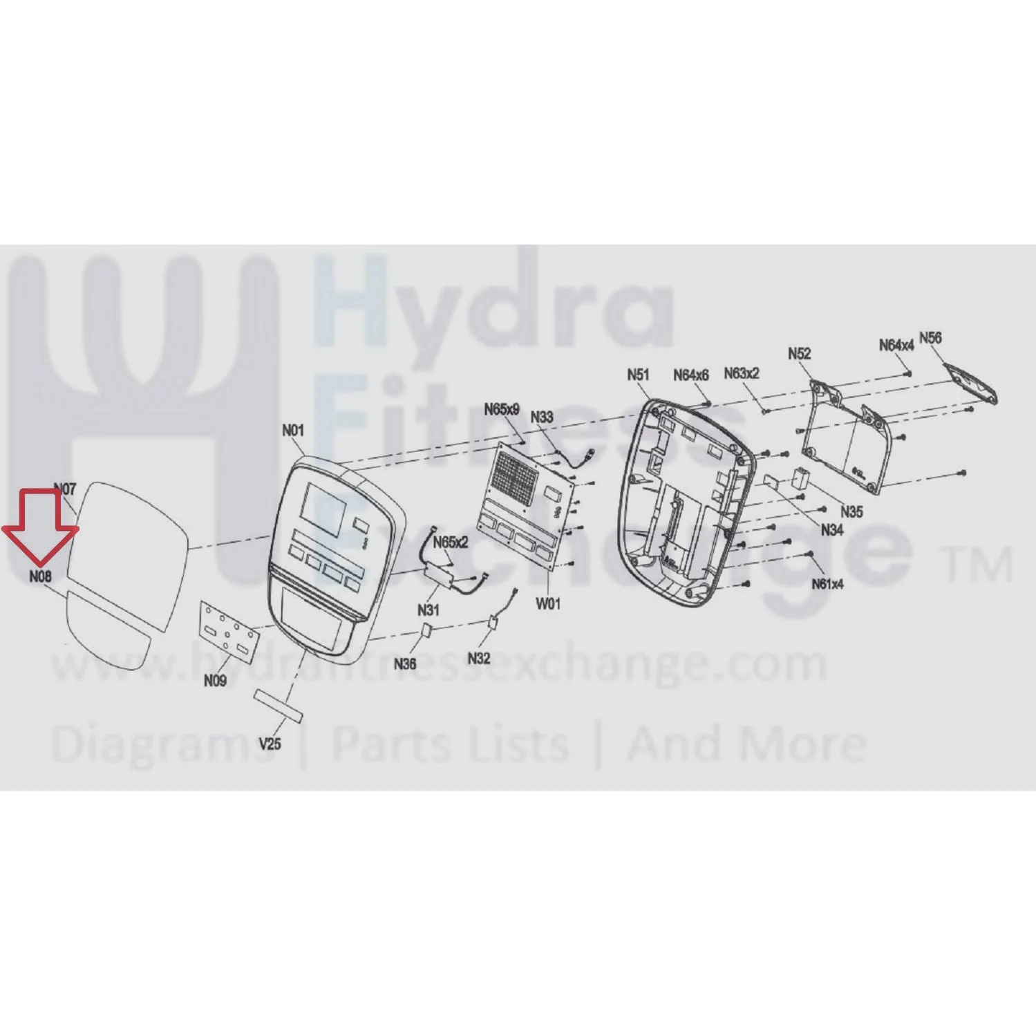 Vision Fitness RB306C CB91C EP633 EP633C Elliptical Display Console Overlay Keypad 1000434900 - Image 3
