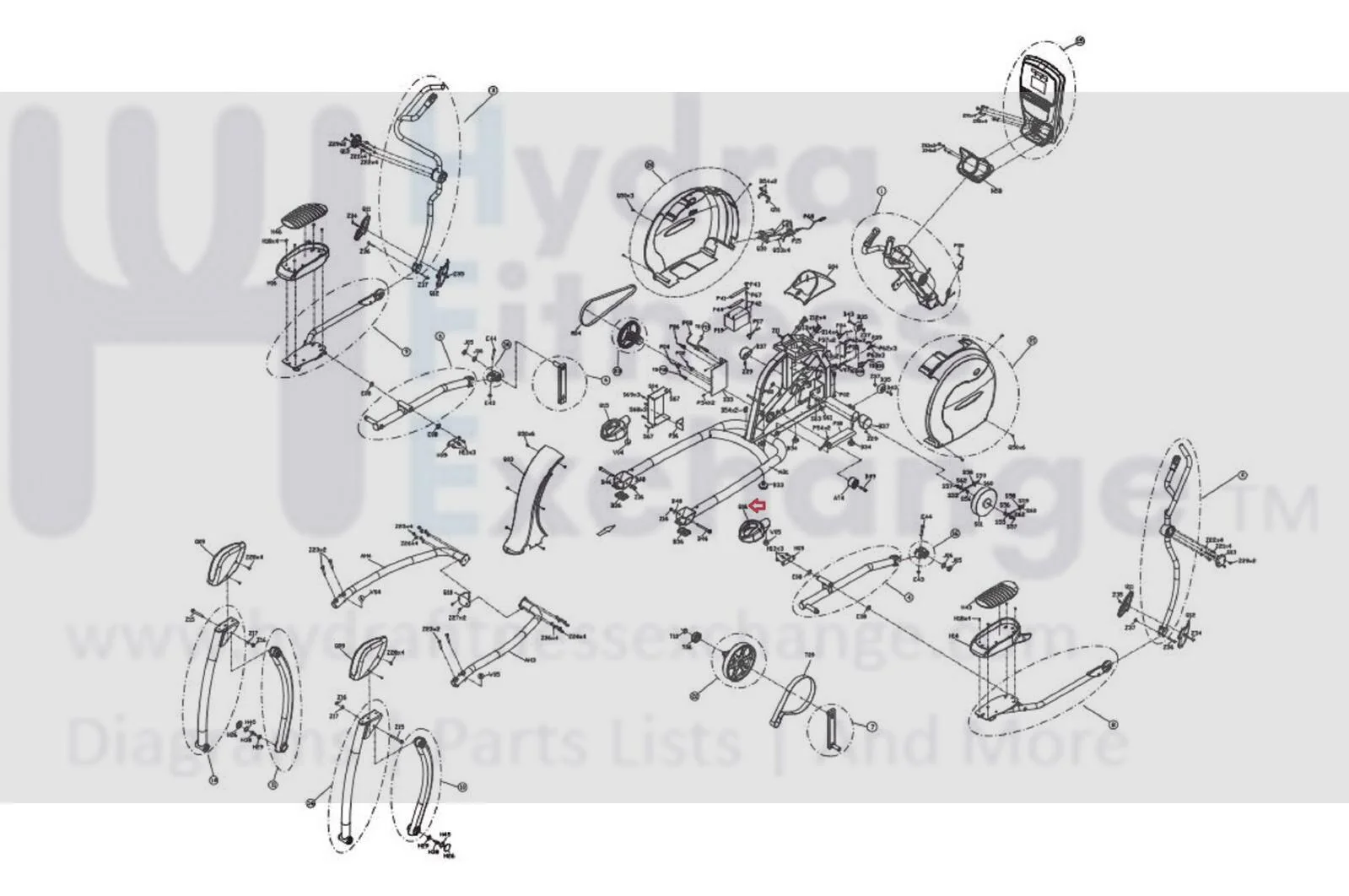 Vision Fitness S70 - 02 S70 - 03 Elliptical Right Frame Base End Cap 0000081256 - Image 2