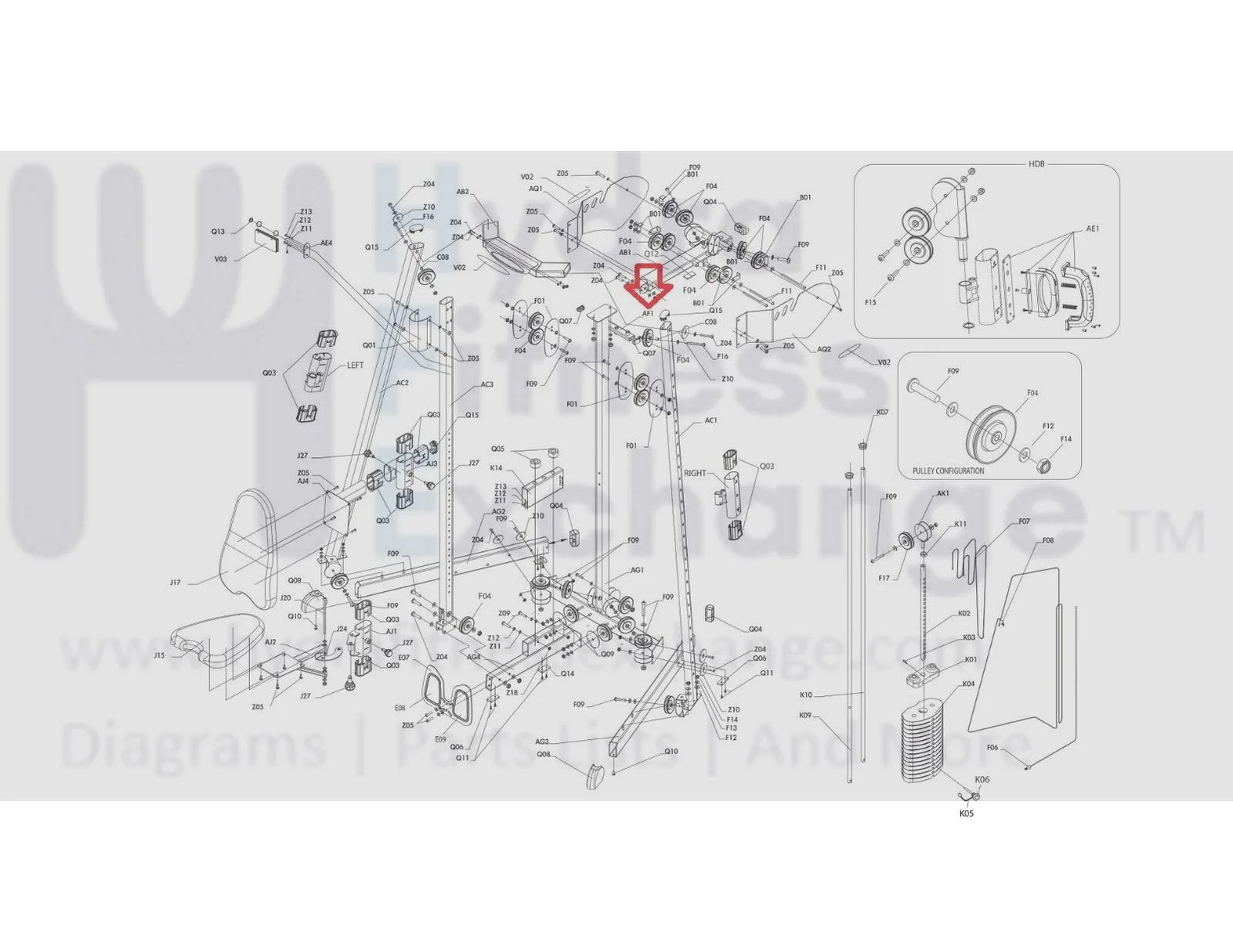 Vision Fitness ST200 Strength System Movable Block Frame 1000091189 - Image 2