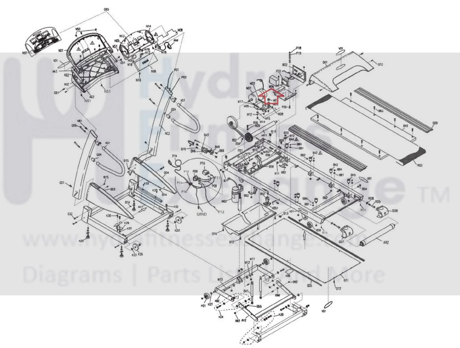 Vision Fitness T9250 T9350 T9450HRT Treadmill Control Board Fix Plate 007377-H - Image 3
