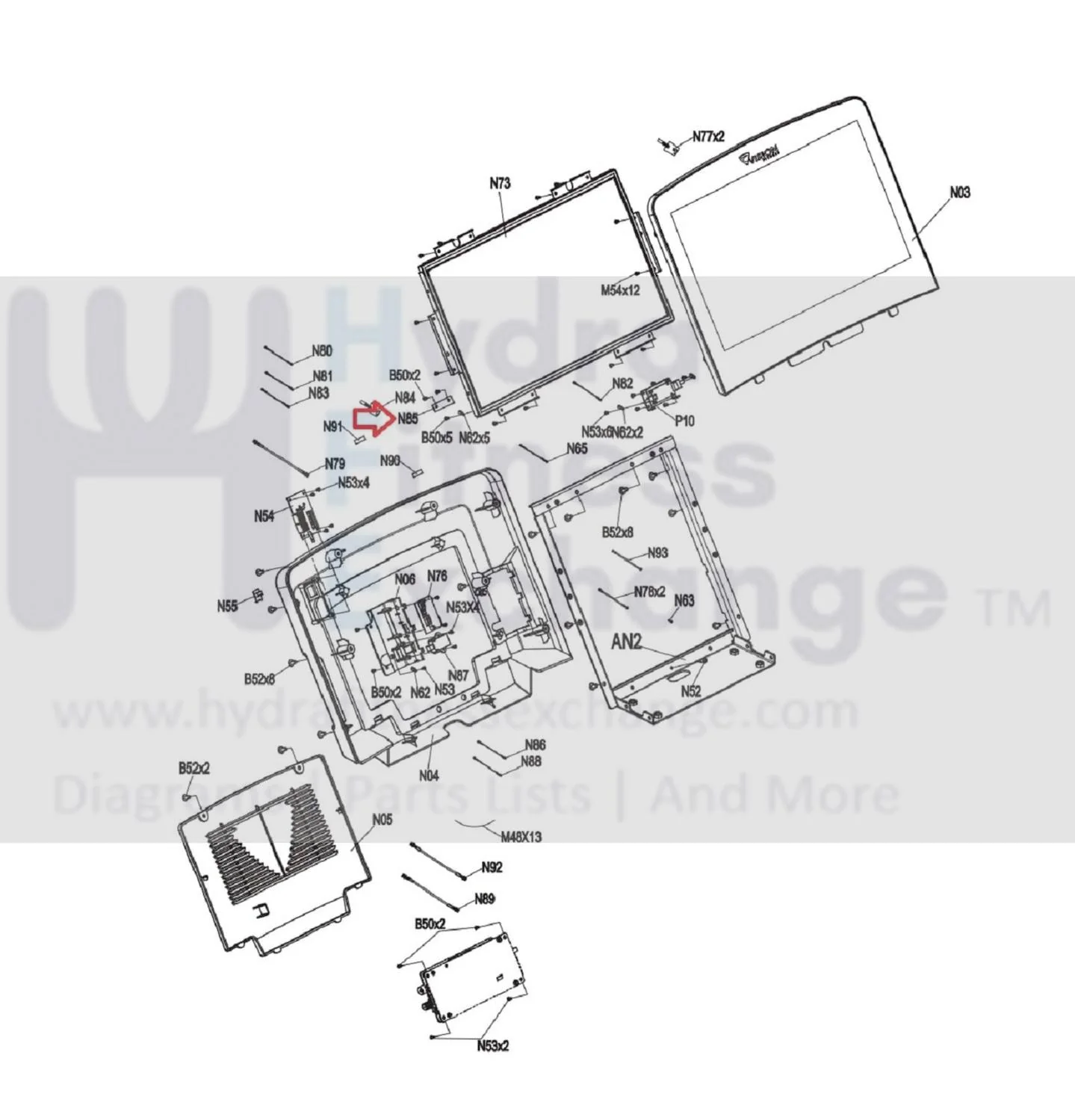 Vision Fitness TM743B Treadmill Key Exchanged Board HAPB 1000450282 - Image 3