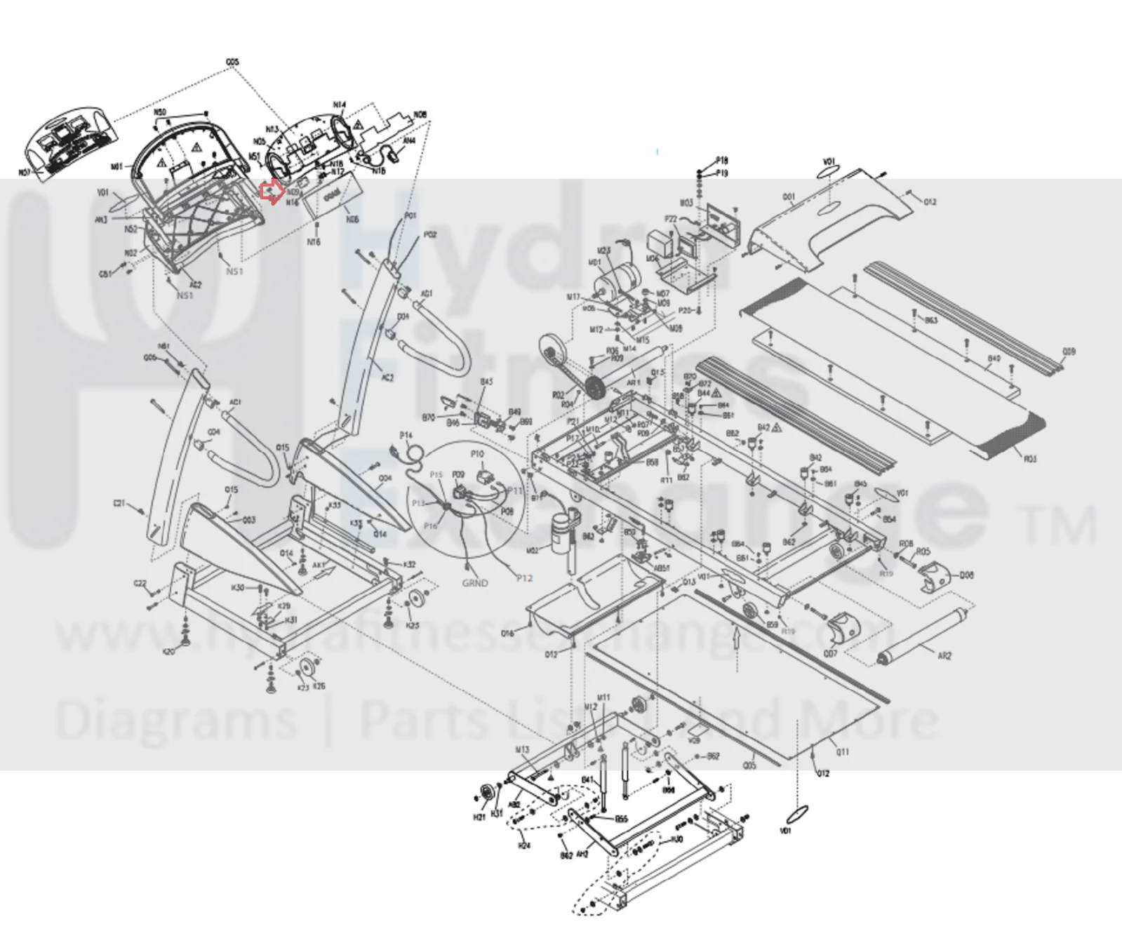 Vision Fitness Treadmill Console Electronic Circuit Daughter Board 013718-BA - Image 3