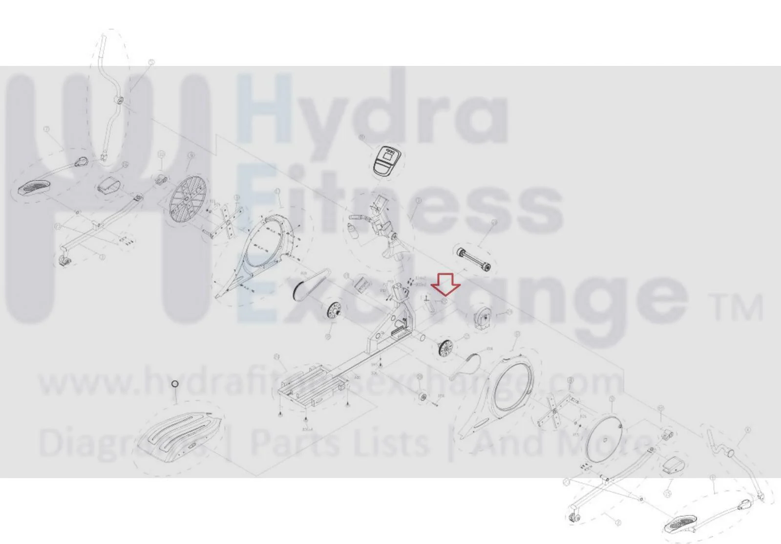 Vision Fitness X70 - Titanium Silver Elliptical Power Resistor Set 0000094773 - Image 2