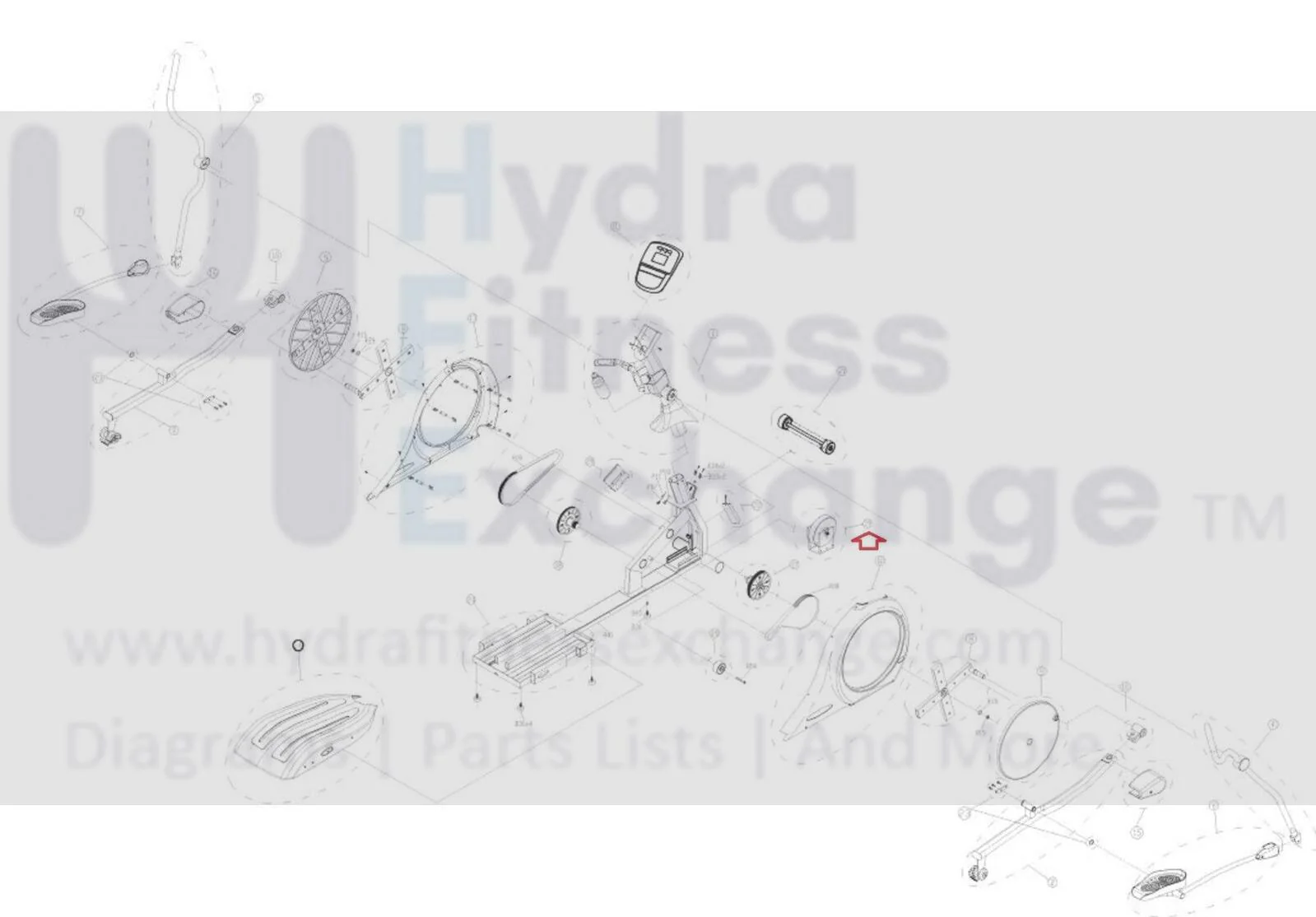 Vision Fitness X70 - Titanium Silver EP303 Elliptical Generator Set 0000093692 - Image 2
