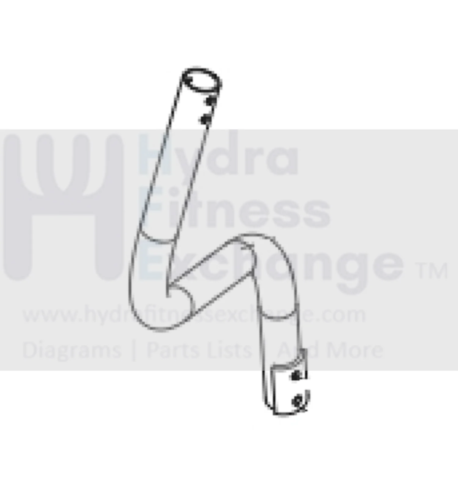 Vision Horizon Fitness S7200HRT EP189 Elliptical Right Upper Handlebar Set 084123