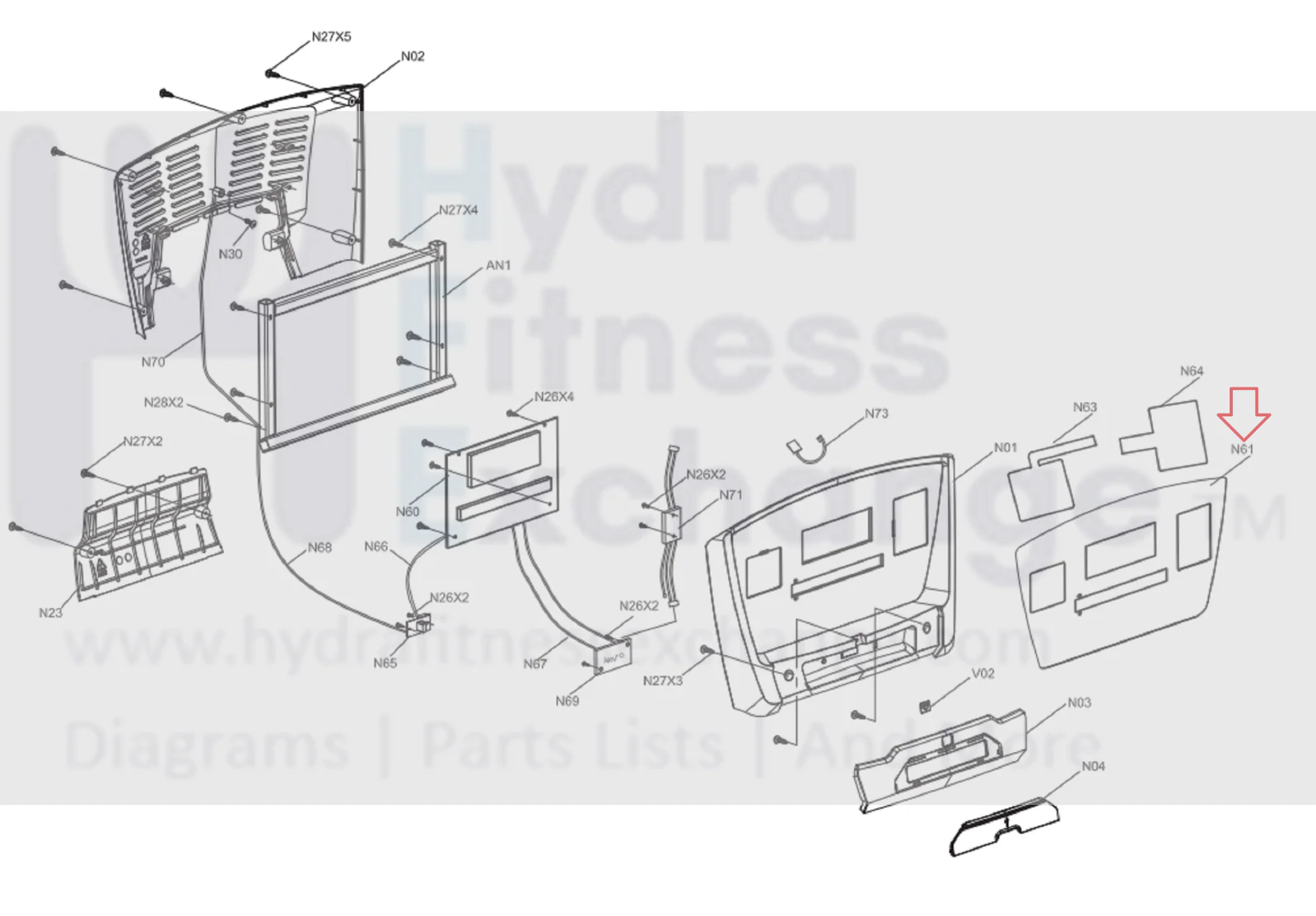 Vision T40 T80 TF20 TF40 Treadmill Display Console with Circuit Board 1000220023 - Image 4