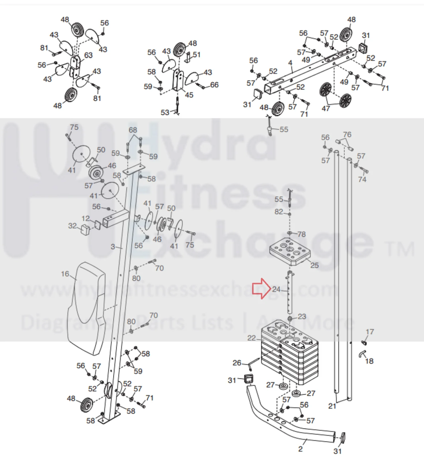 Weider 2980 X () System WESY1938C0 Strength System Weight Selector 267616 - Image 3
