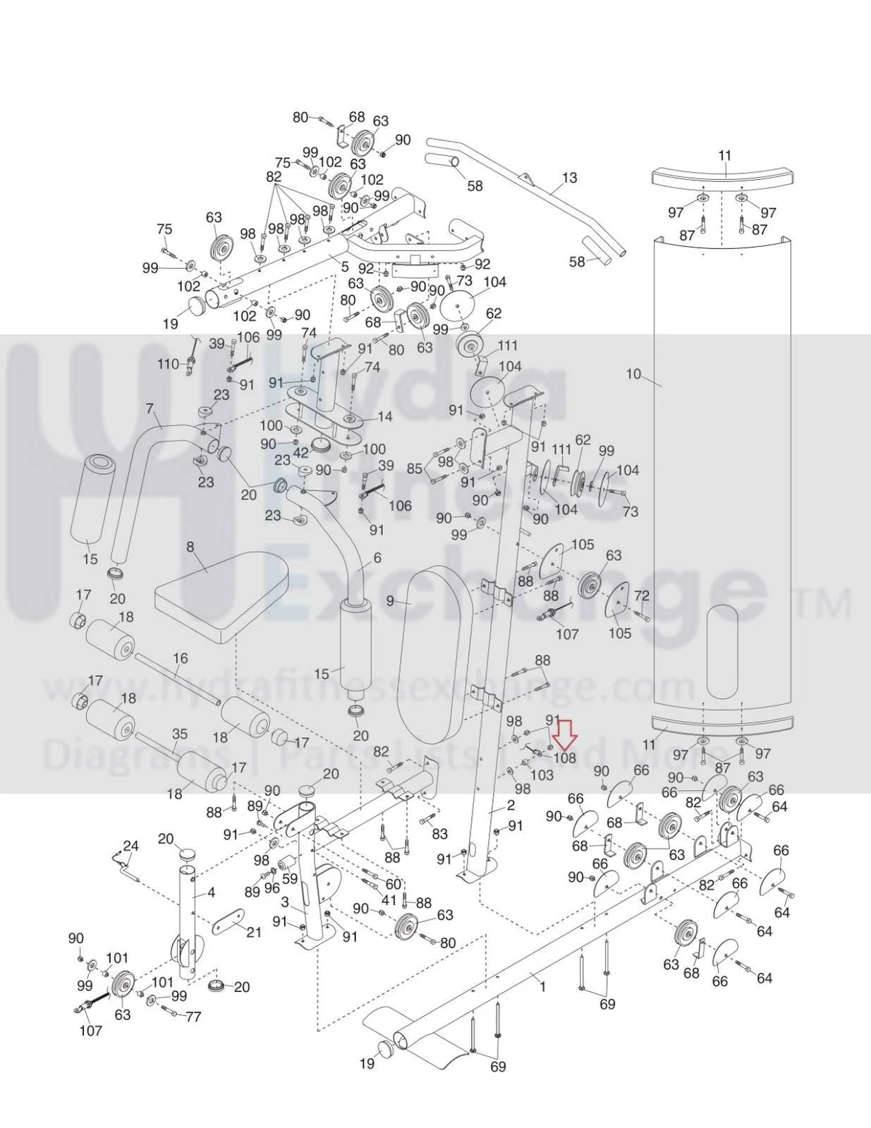 Weider 831.154022 Strength System Short Cable 224897 - Image 3