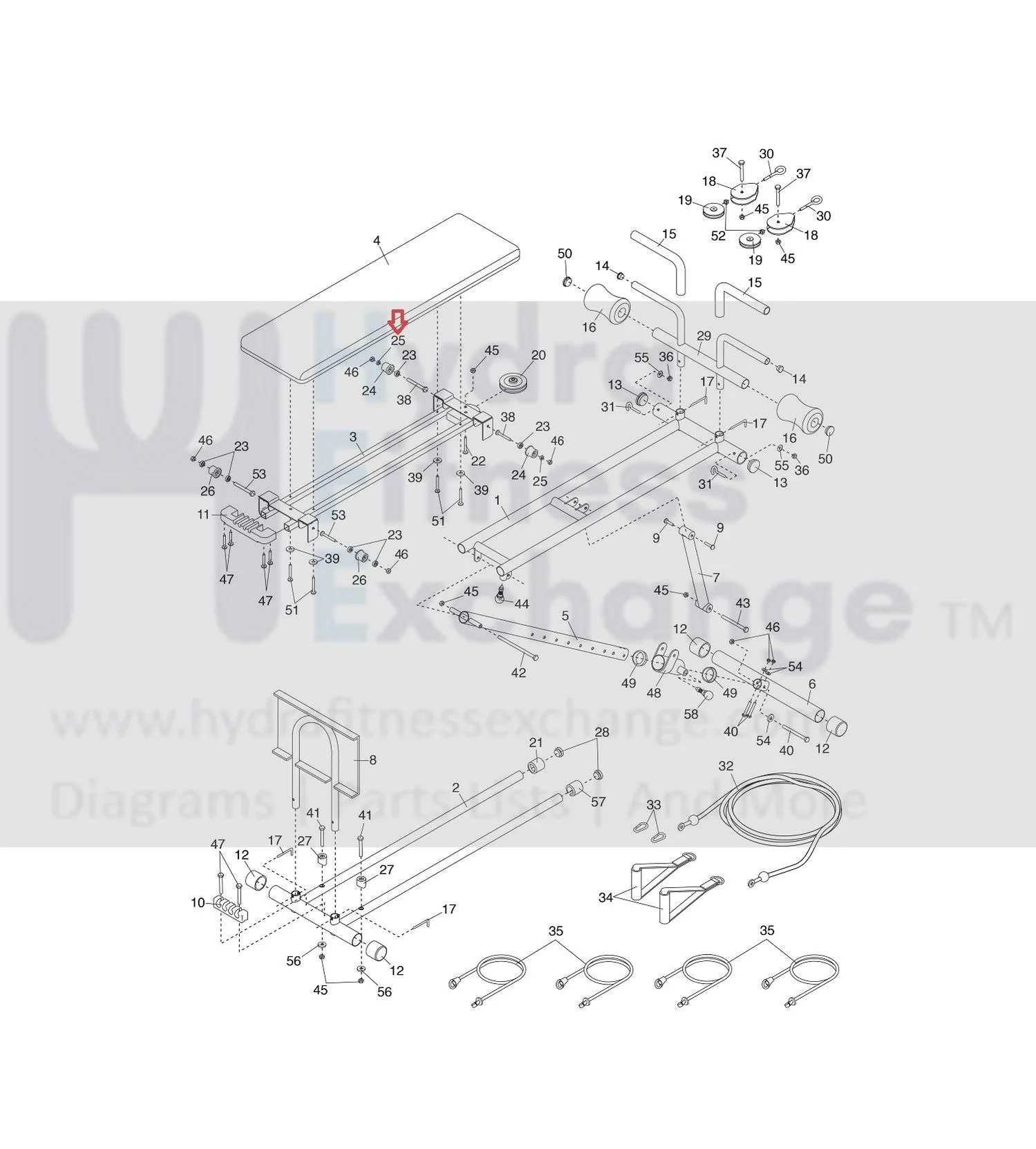 Weider Icon WEBE14410 WEBE1441DVD0 WEBE159110 WEEVBE14440 GNBE14410 Strength System Metal Spacer 176250 - Image 2