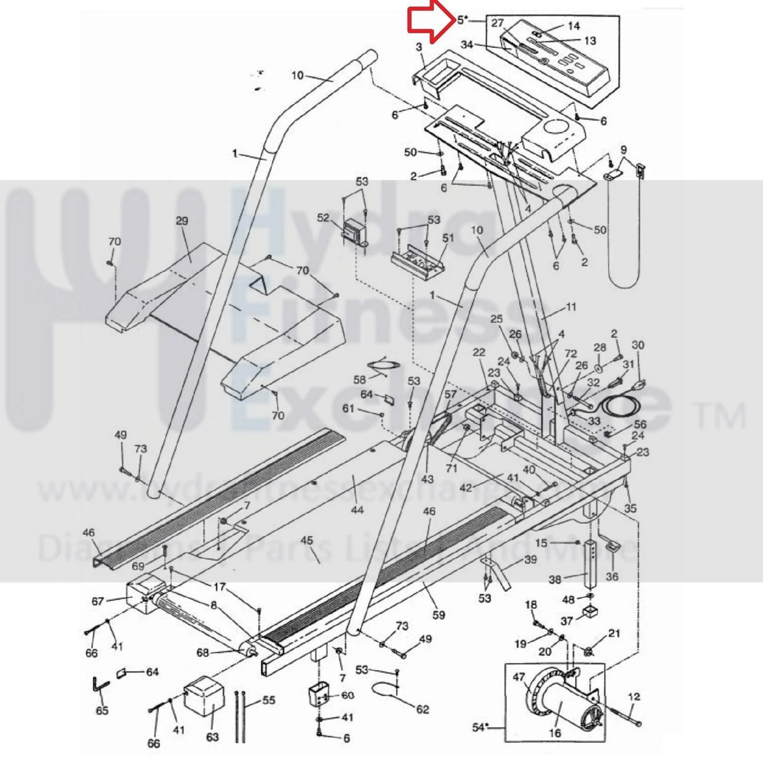 Weslo Cadence 725 850 855 860 875 380 Treadmill Display Console Panel 133673 - Image 3