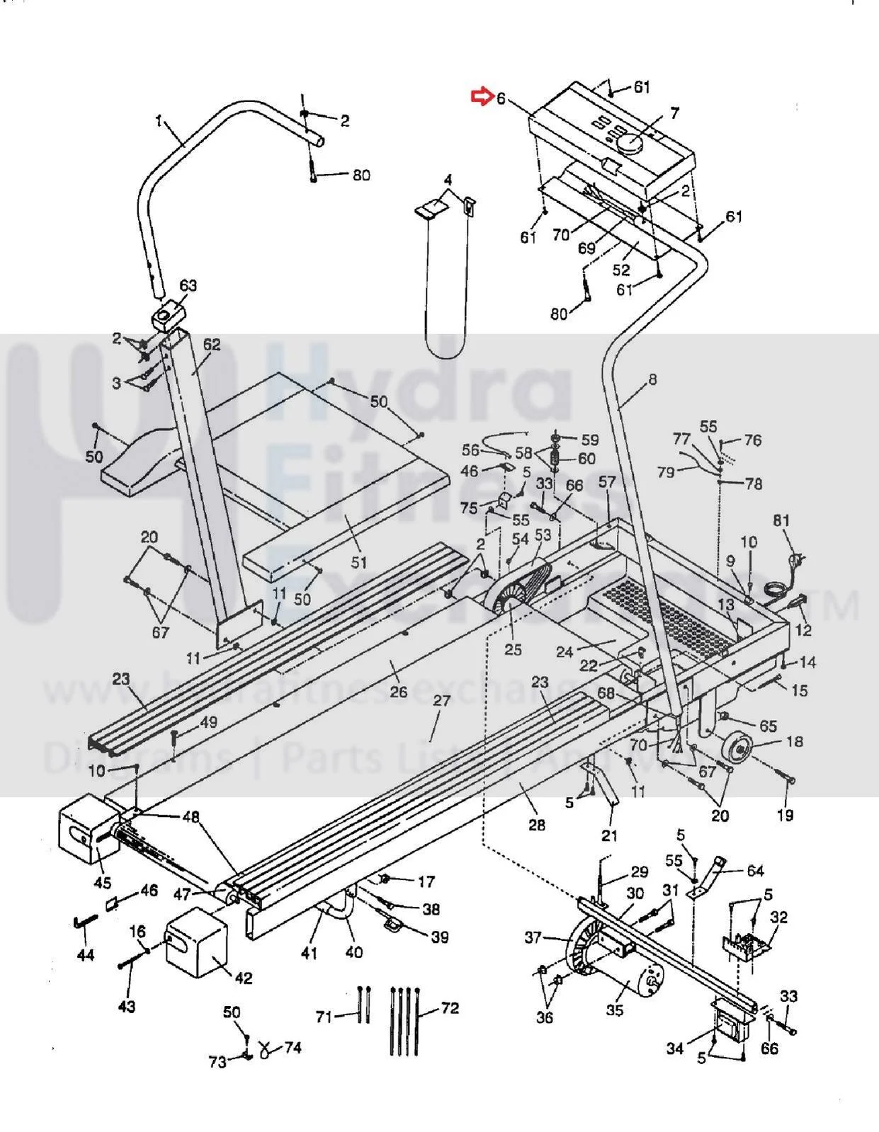 Weslo CADENCE 825 - WETL82541 Treadmill Display Console Assembly 120465 - Image 2