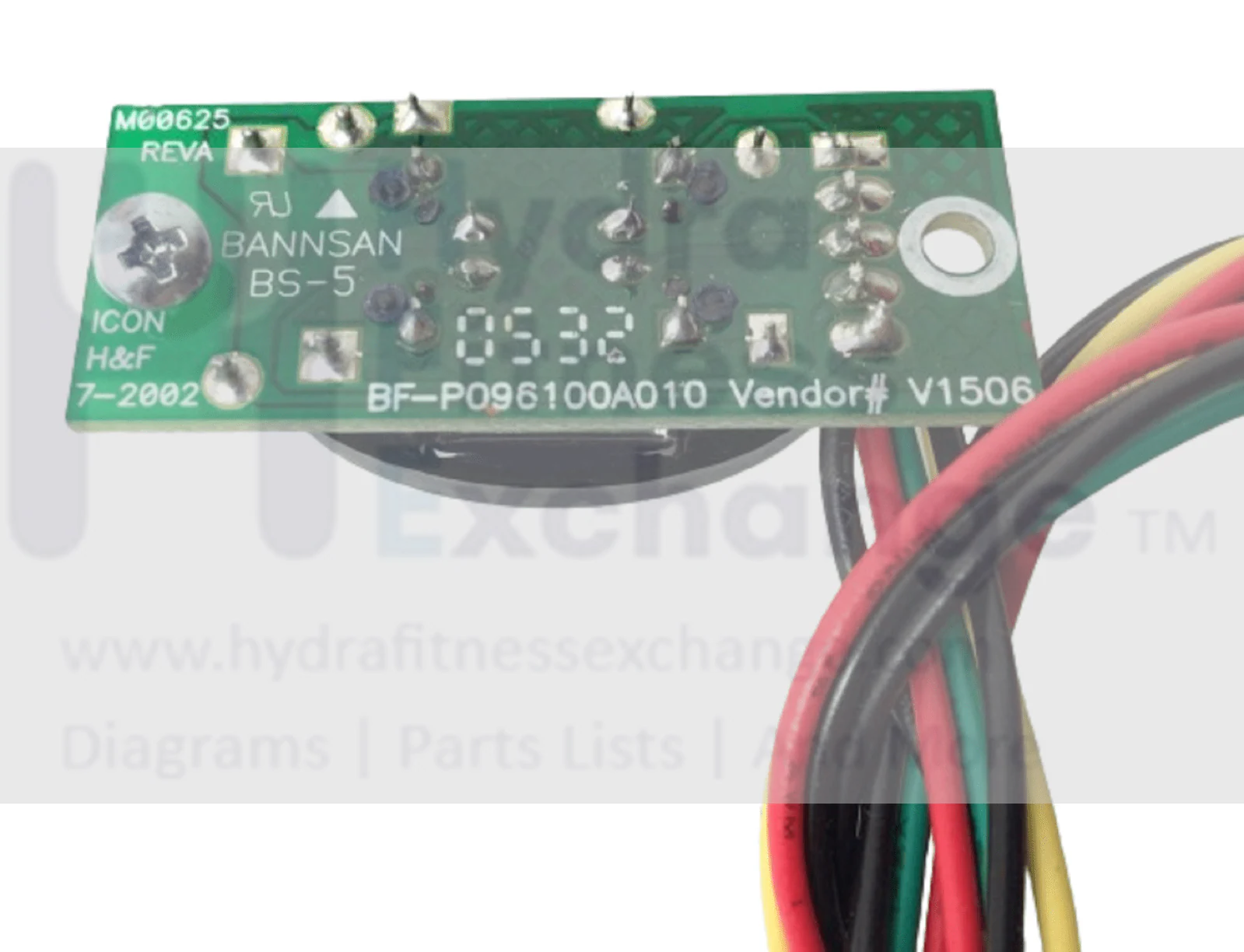 Weslo Cadence C72 Treadmill HR Sensor with Wire MFR-BF-P096100A010 & M00625 - Image 2