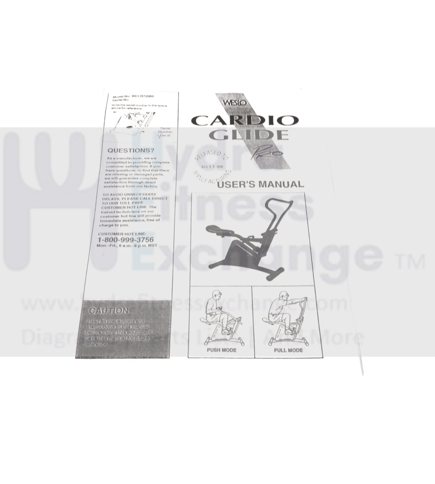 Weslo Miscellaneous Cardio Owner,s User Manual 131140