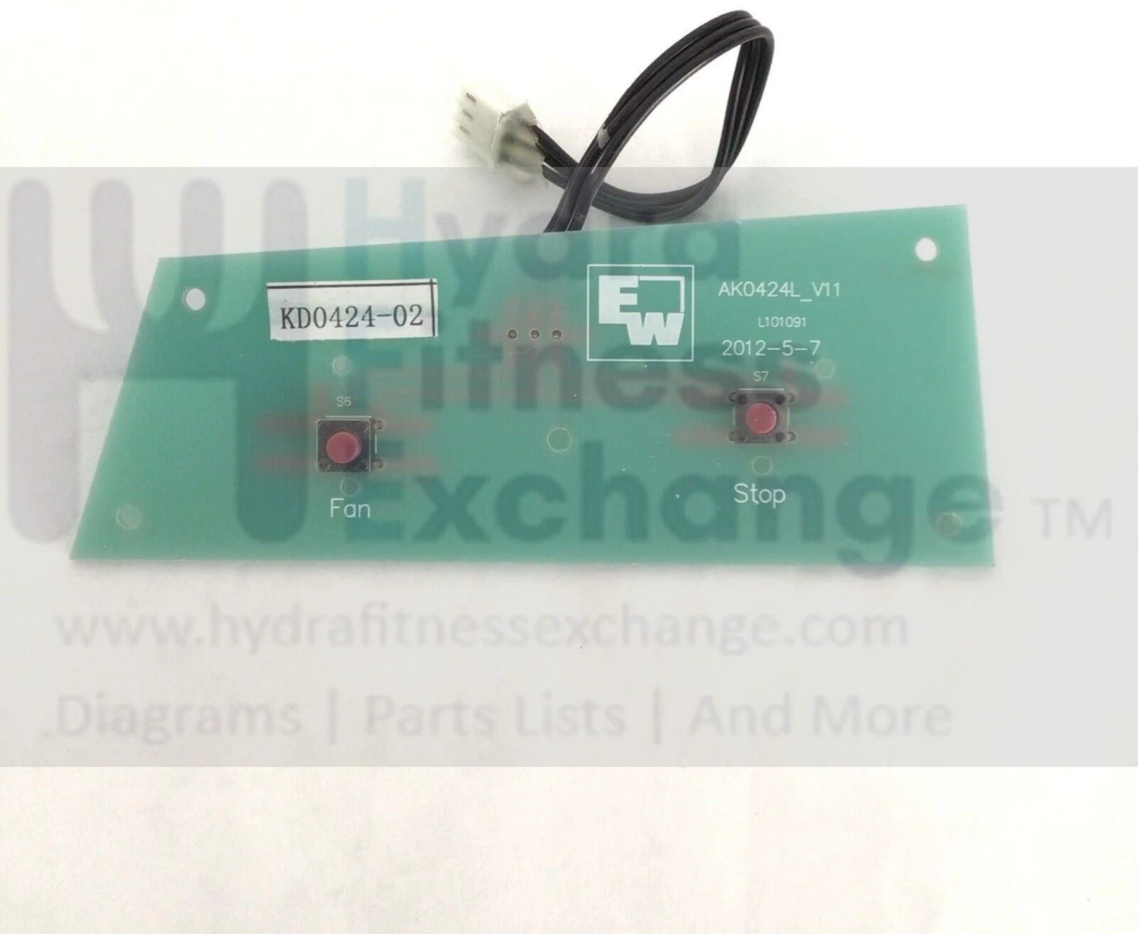 Xterra Fitness TR6.6 Treadmill Console Fan Stop Board MFR-KD0424-02 - Image 3