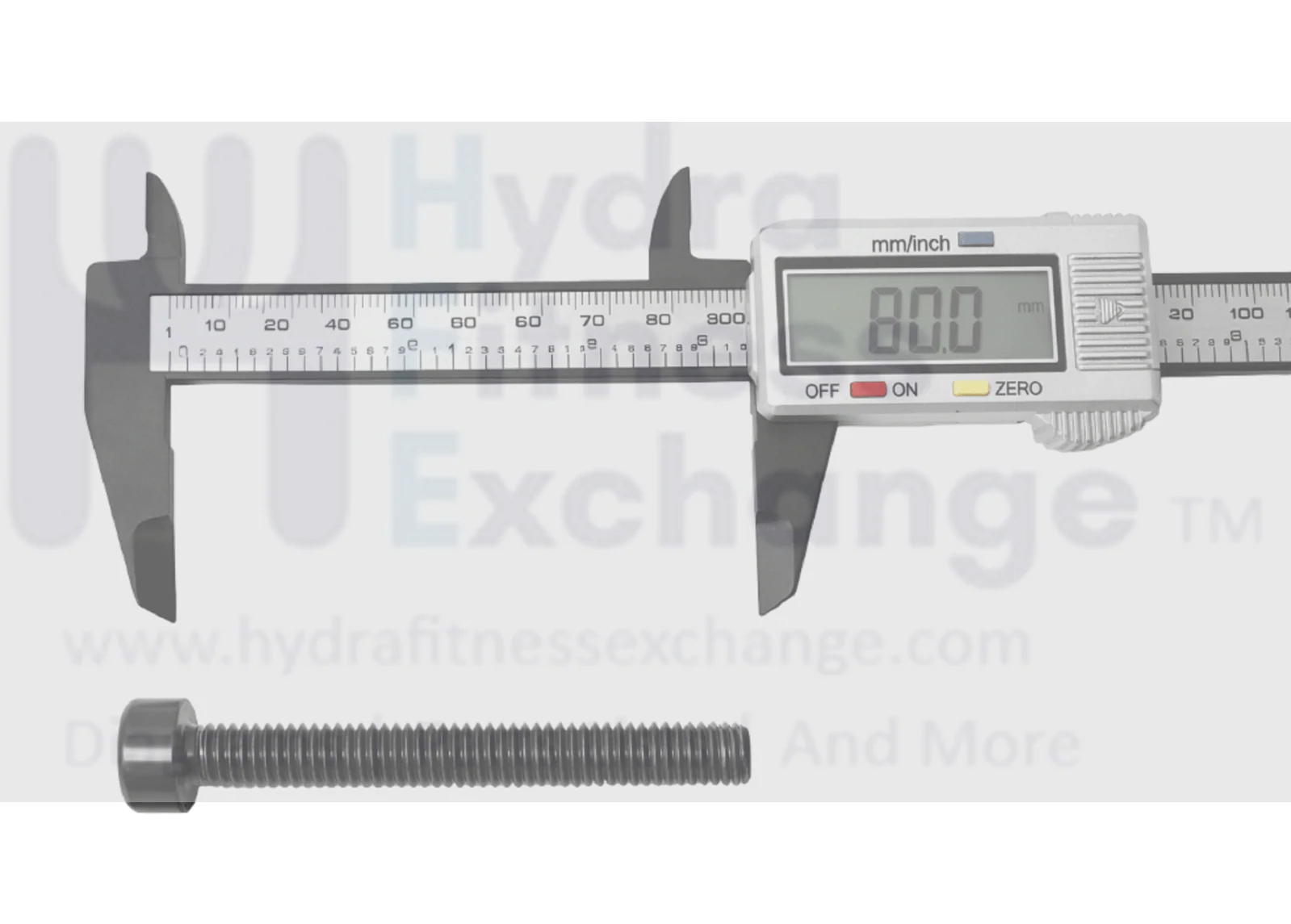 Xterra Fitness Treadmill Round Head Hex Socket Screw M8 - 1.25 x 80mm J033016-ZS - Image 2