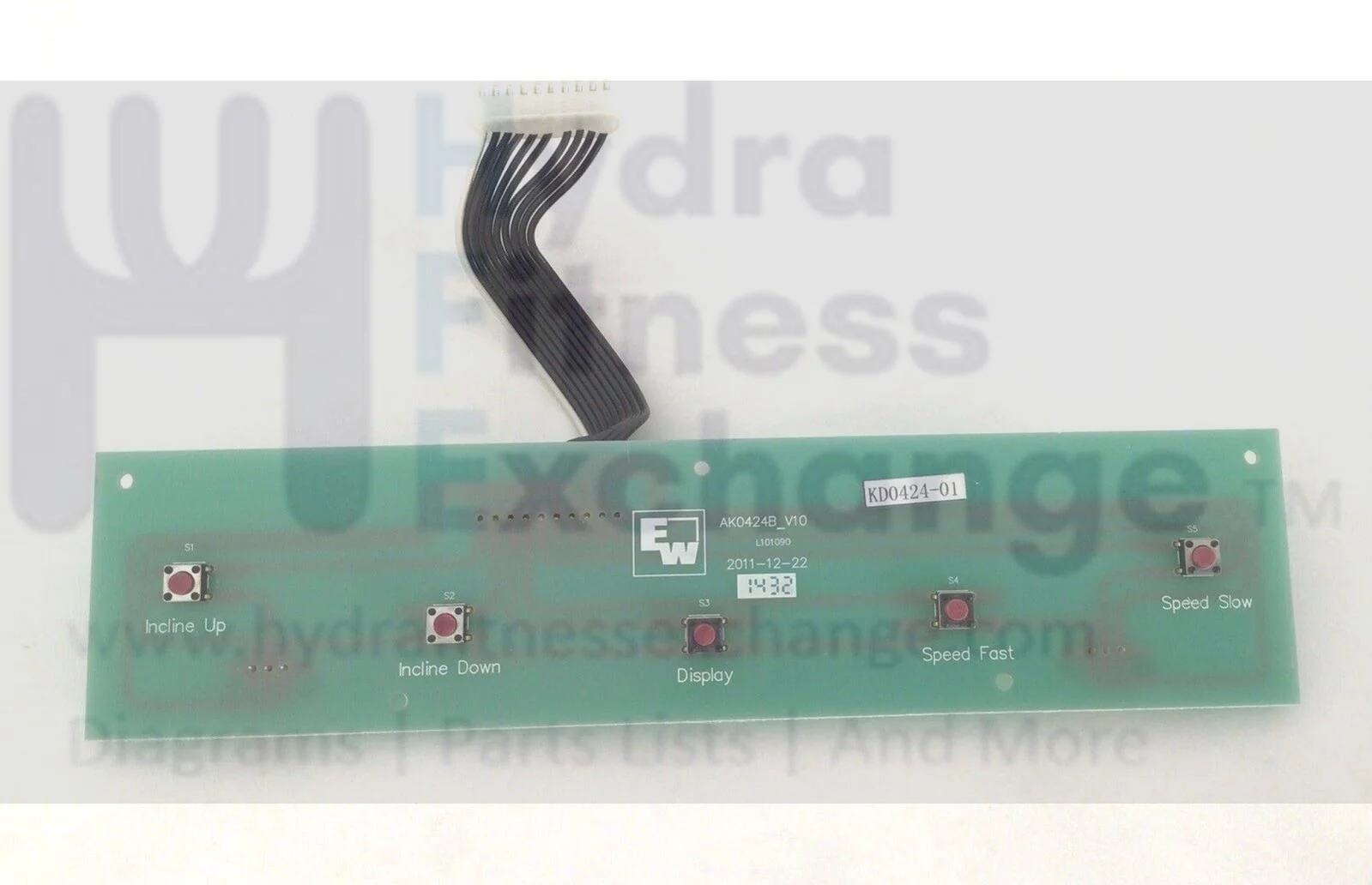 Xterra Treadmill Key Board Display Console Quick Speed Incline Up & Down Button