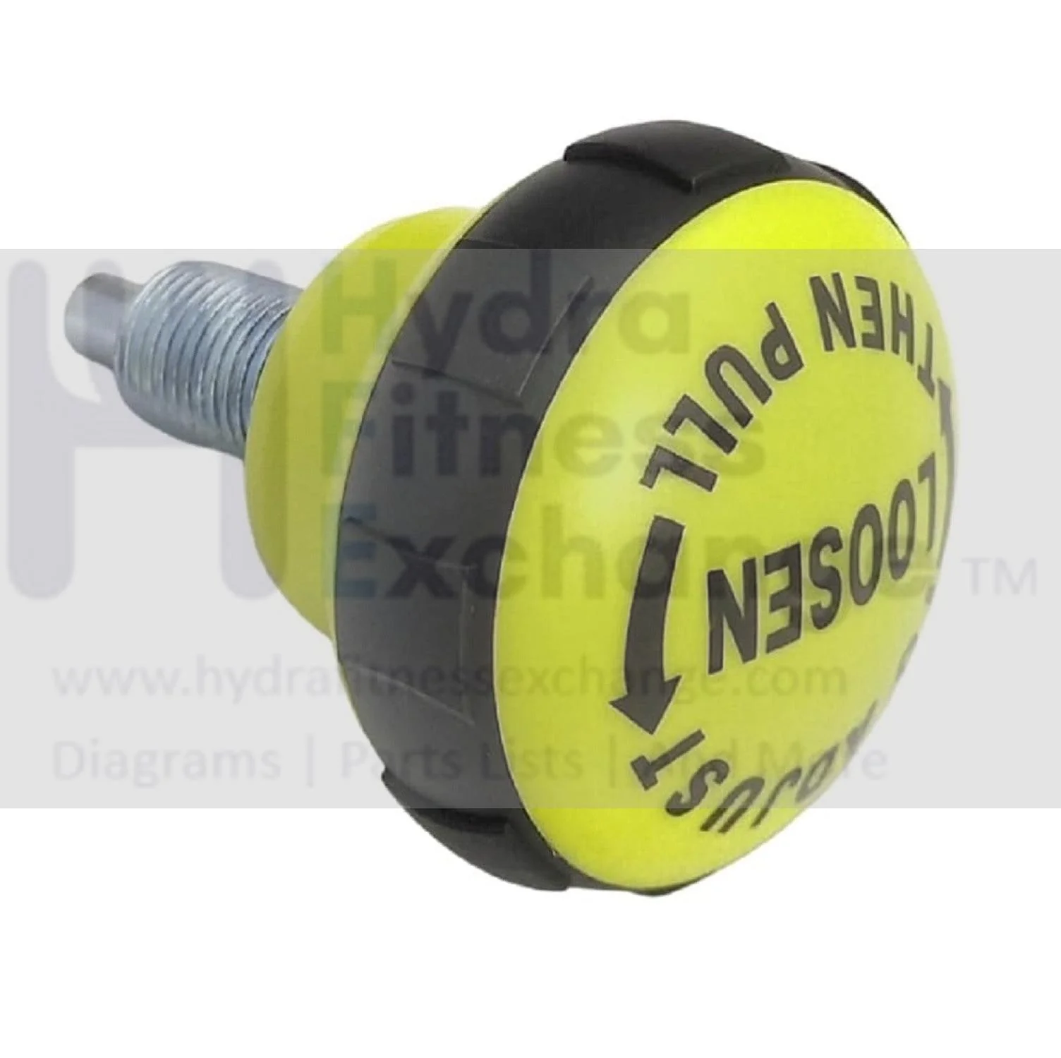 Yellow/Black Pull Pin 58MM Knob Pop Pin - Image 2
