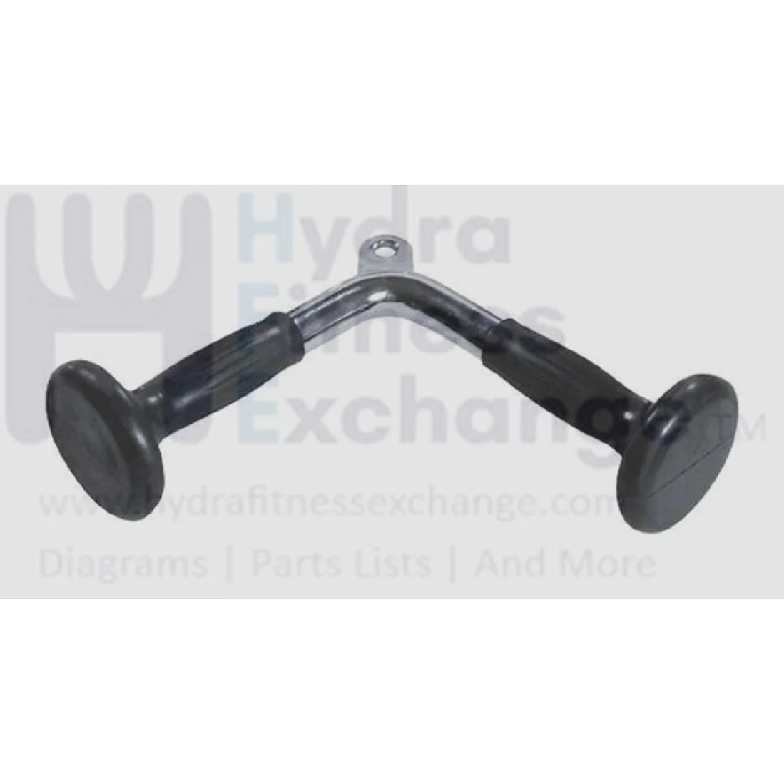 Yoark Barbell Triceps Press-Down Chrome Bar with Rubber Ergo Grips - Solid Steel - Image 2