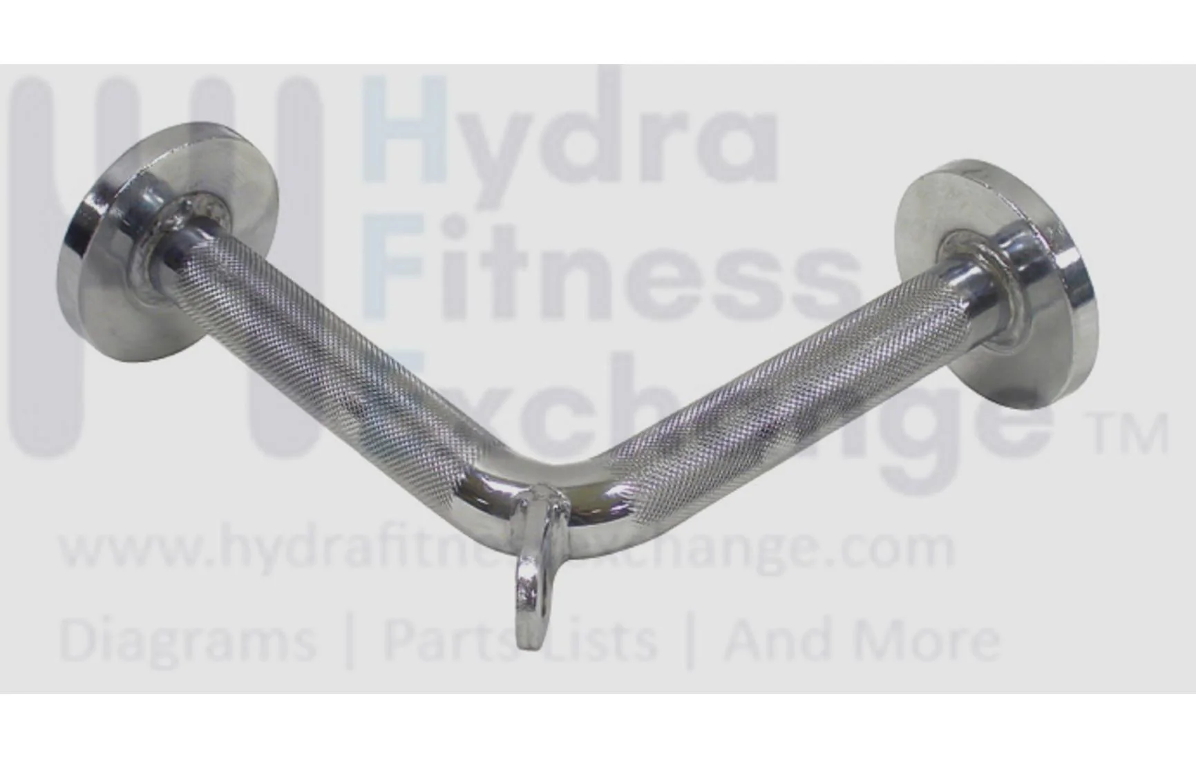 York Barbell 10" V Shape Triceps Press Down Bar – Solid Steel Heavy-Duty Cable Machine Attachment – Textured V-Shaped Bar for Triceps Workouts, Lat Pulldowns, Press Downs & Multipurpose Use