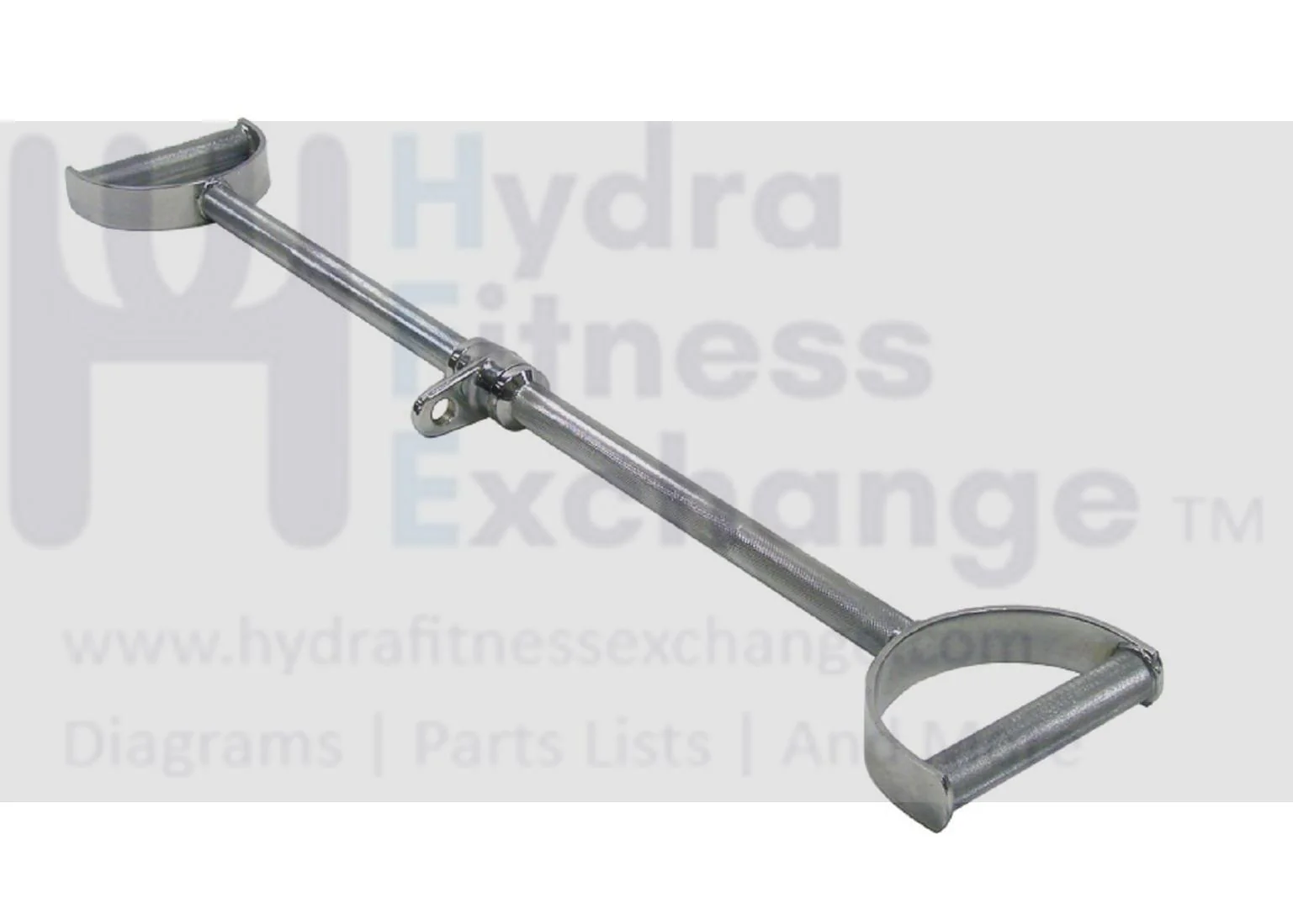 York Barbell 34″ Double Handle Lat Pulldown Bar – Heavy-Duty Steel, Textured Grip, Revolving Hook – Cable Machine Attachment for Back, Shoulder & Bicep Workouts – Functional Trainer Accessory