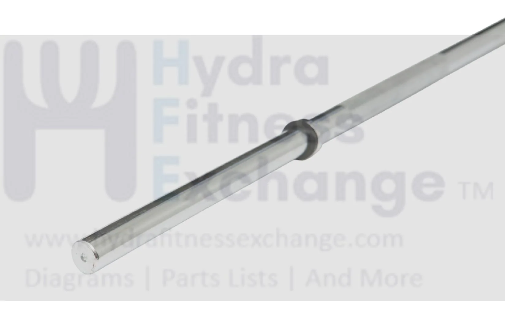 York Barbell 5ft Chrome Deluxe Weight Bar with Fixed Inner Collars – Durable Chrome Finish – 11” Fixed Collars 1” Standard Plate Compatibility – Ideal for Beginners & Moderate Weight Workouts - Image 2