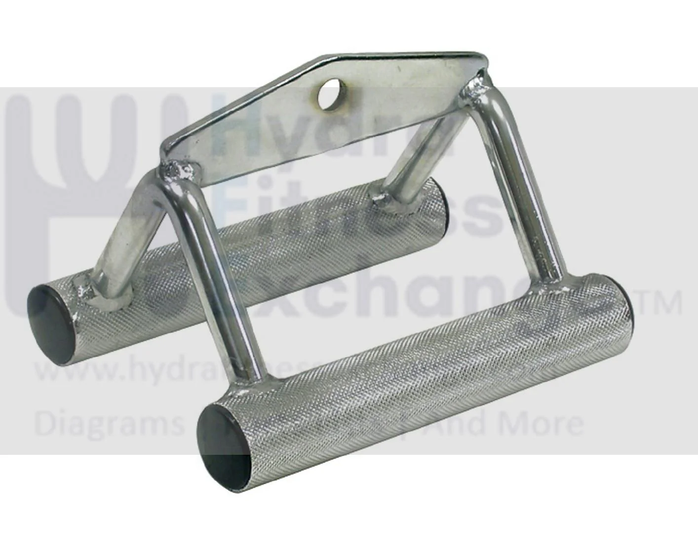 York Barbell Chinning Triangle Lat/Low Row Handle – Heavy-Duty Solid Steel Stirrup Grip Attachment – Textured Non-Slip LAT Pull Down V Bar – Universal Double D Handle for Cable Machines & Gyms