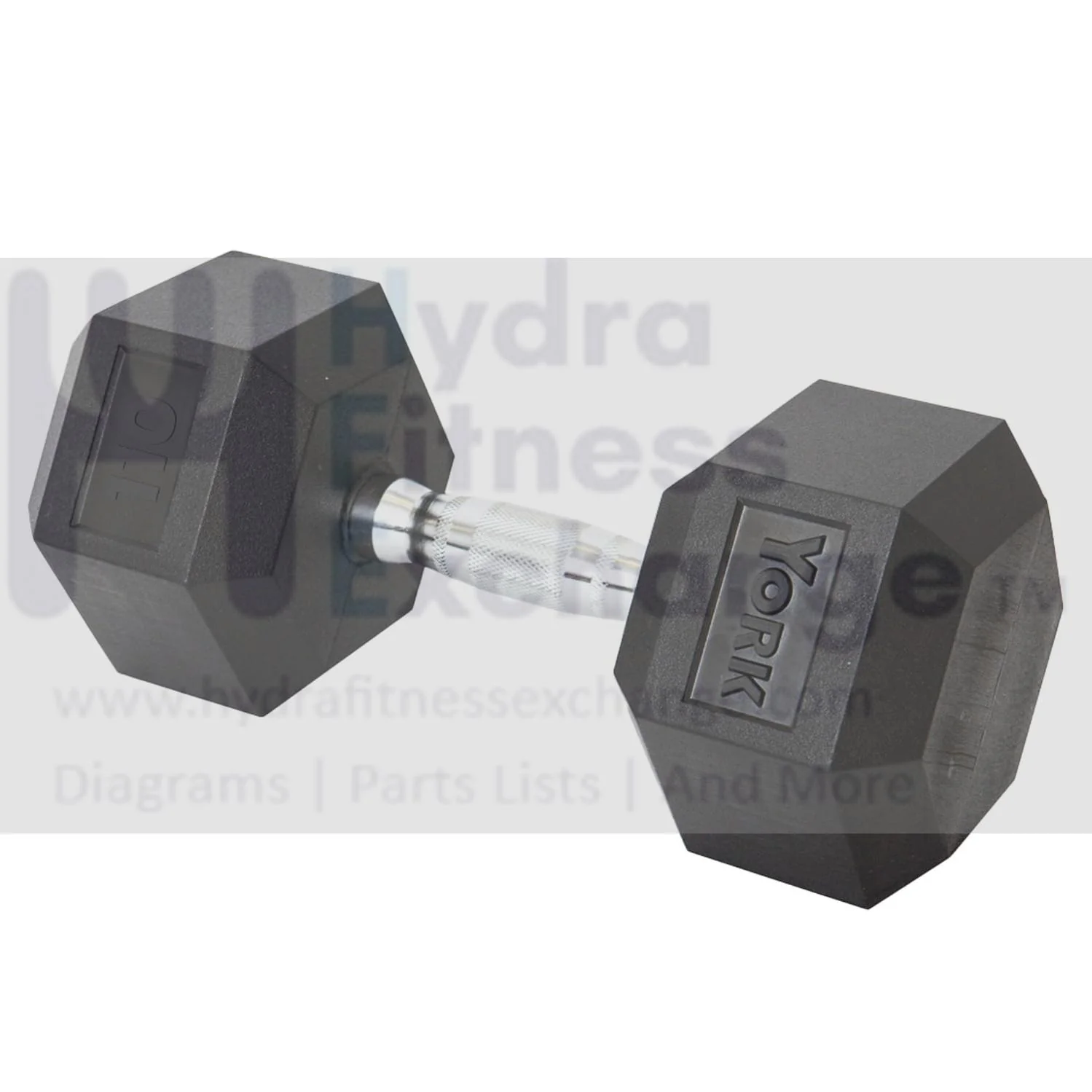 York Barbell Hex Dumbbell Set 110LB Rubber Coated Fixed Weight Dumbbells with Chrome Ergonomic Handle Odorless & Durable for Home Gym Women’s Strength Training Full Body Workouts - Pack of 1